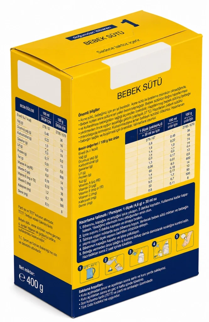 Bebek Sütü 1 400 Gr Fiyatı, Yorumları ve Özellikleri