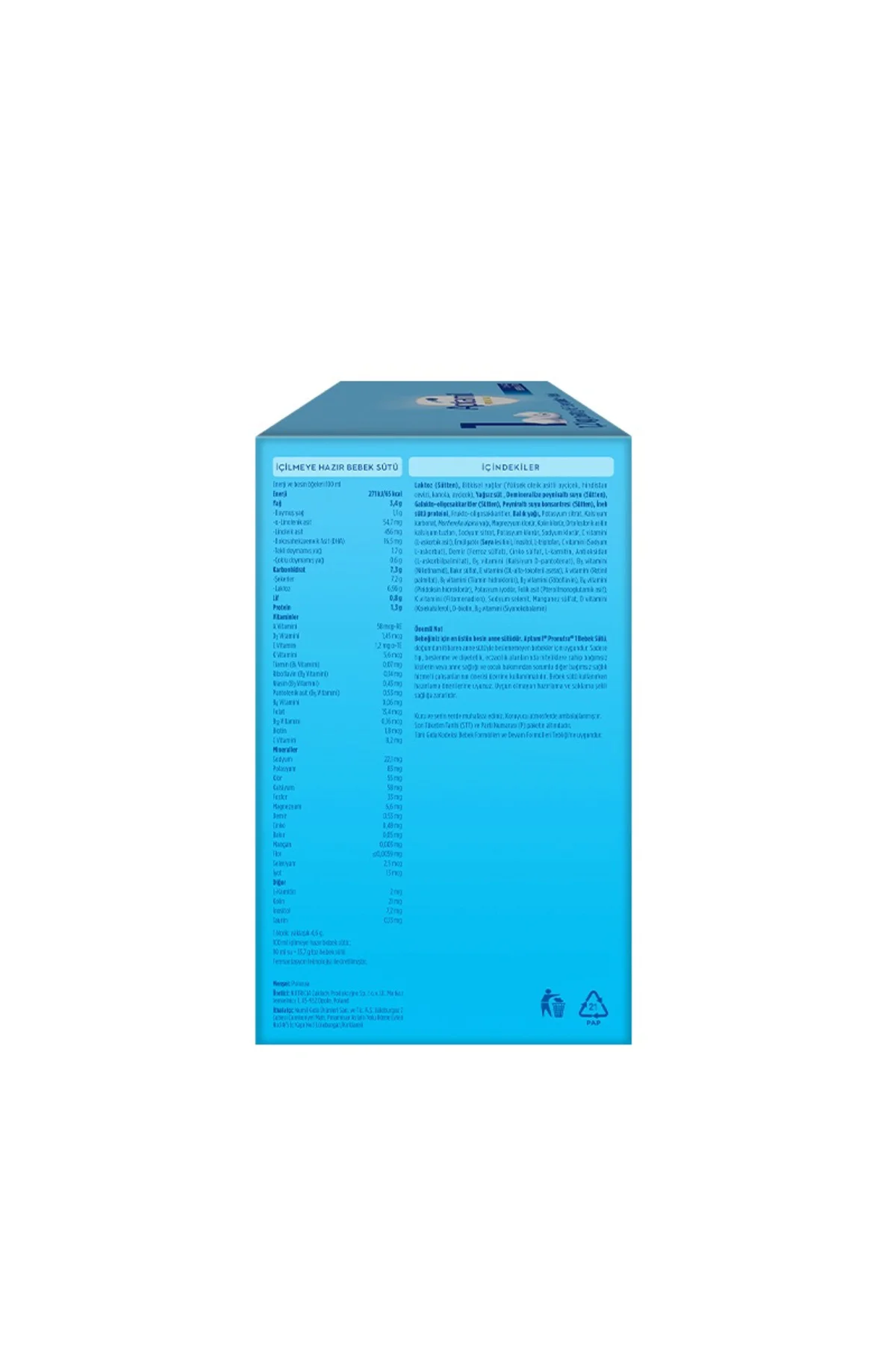 Bebek Sütü Maması No1 0-6 Ay 1200 Gr