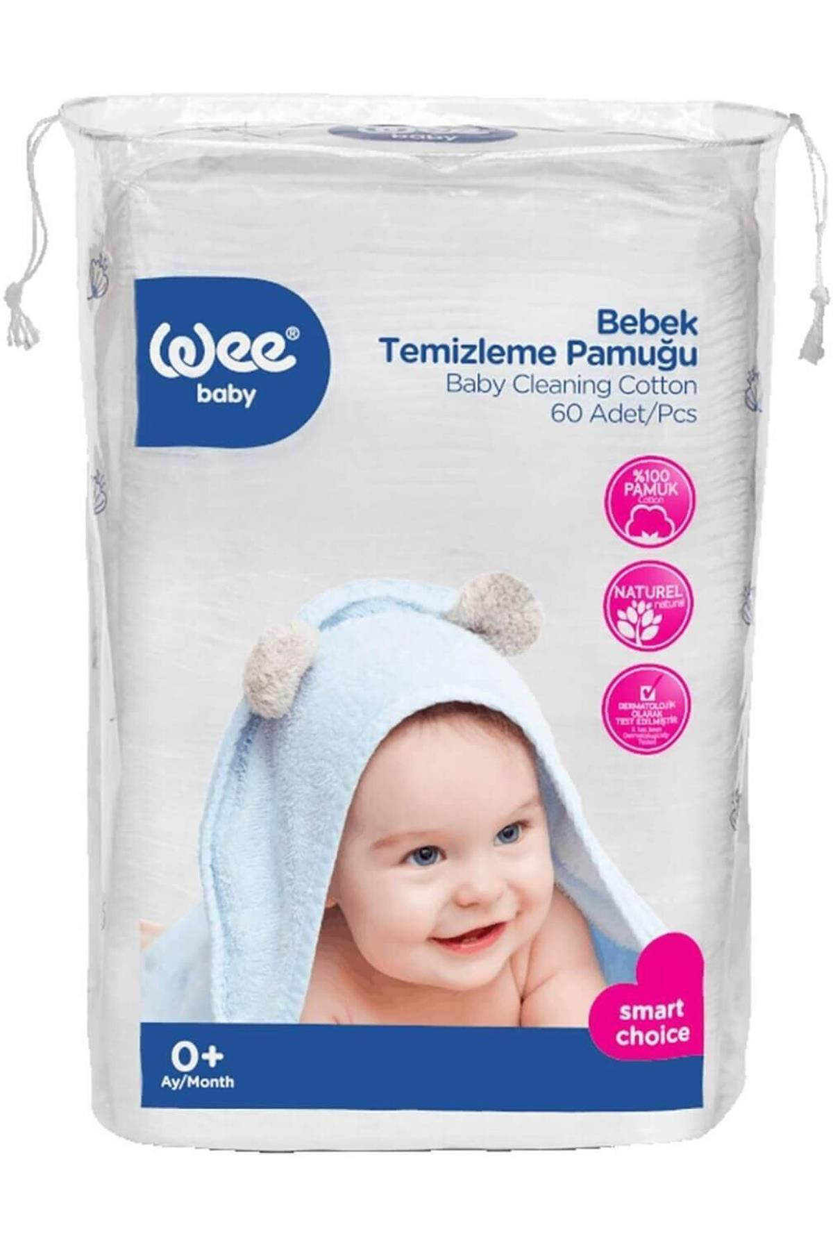 Wee Baby Bebek Temizleme Pamuğu 60'Li