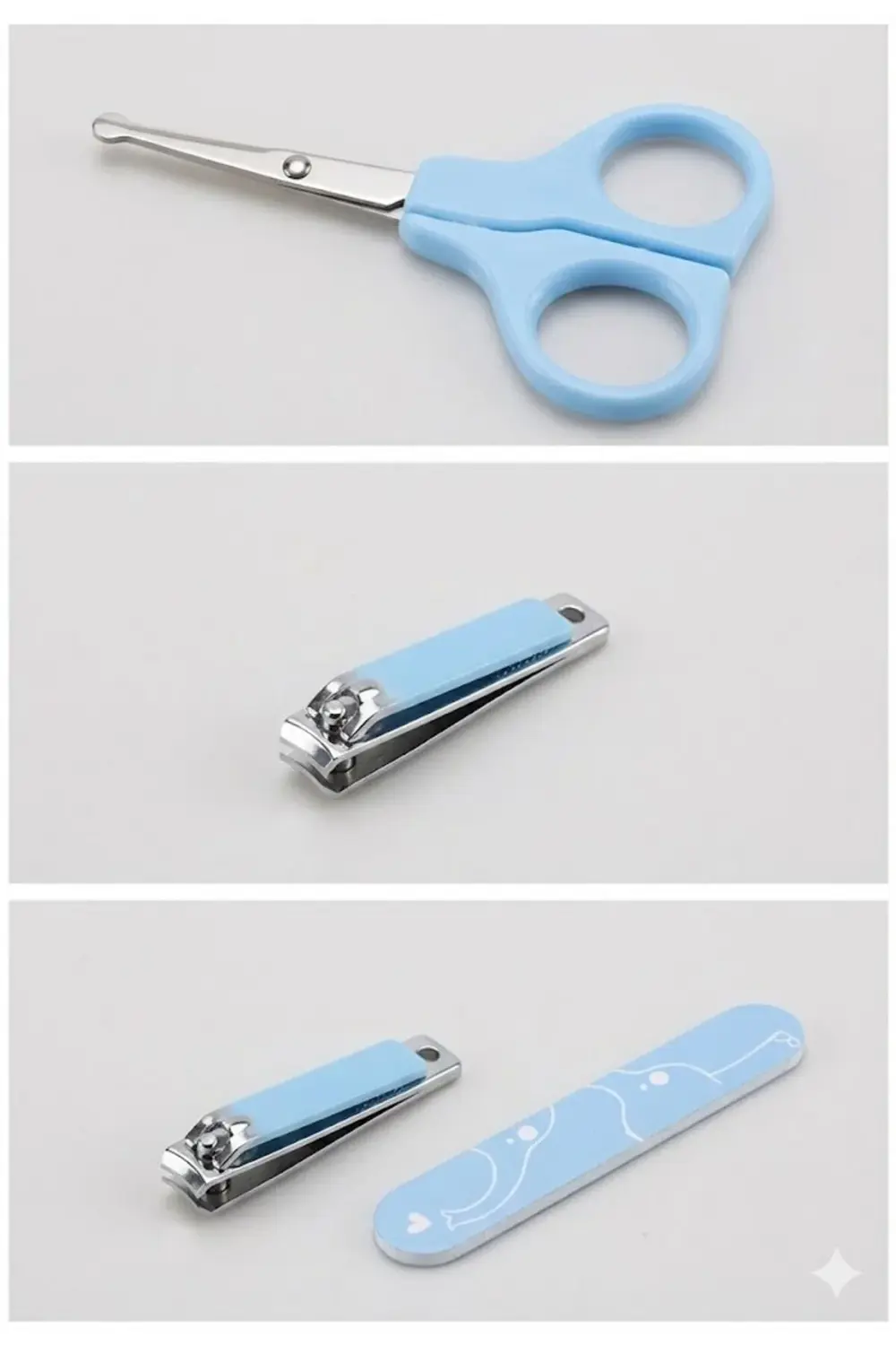 Bebek Tırnak Bakım Seti (Mavi) — Güvenli & Nazik Bebek Tırnak Bak