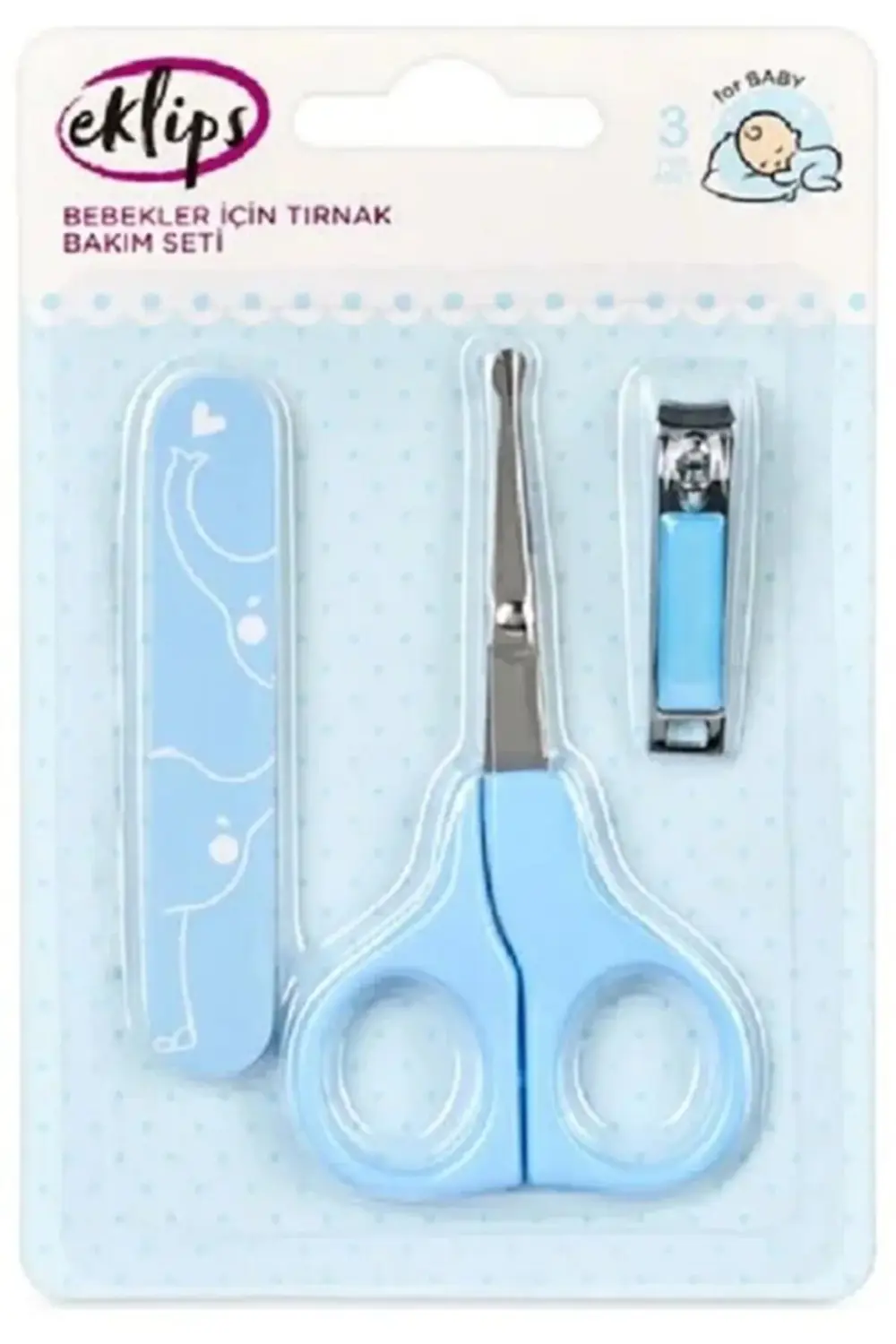 Bebek Tırnak Bakım Seti (Mavi) — Güvenli & Nazik Bebek Tırnak Bak
