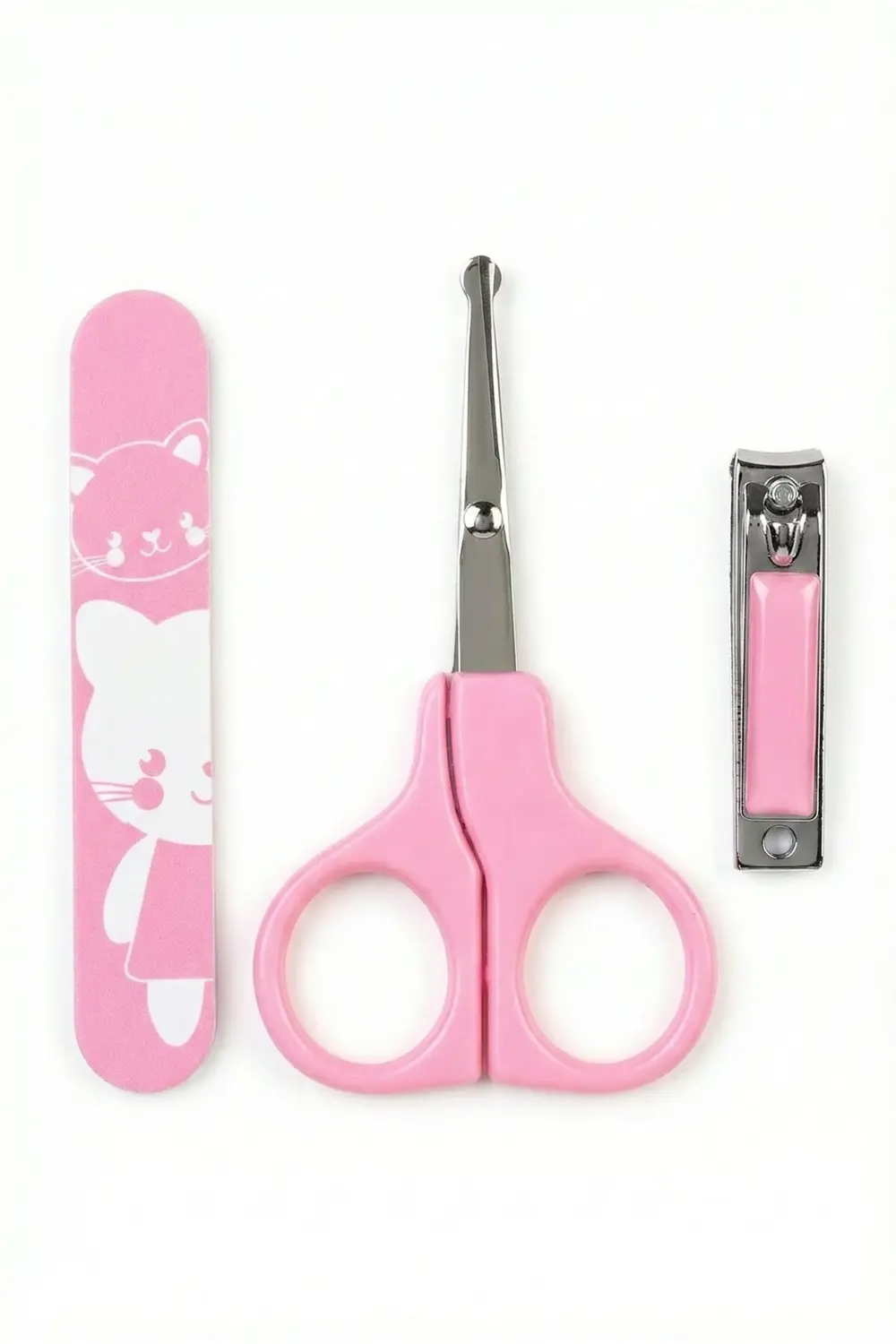 Bebek Tırnak Bakım Seti (Pembe) — Güvenli & Nazik Bebek Tırnak Ba