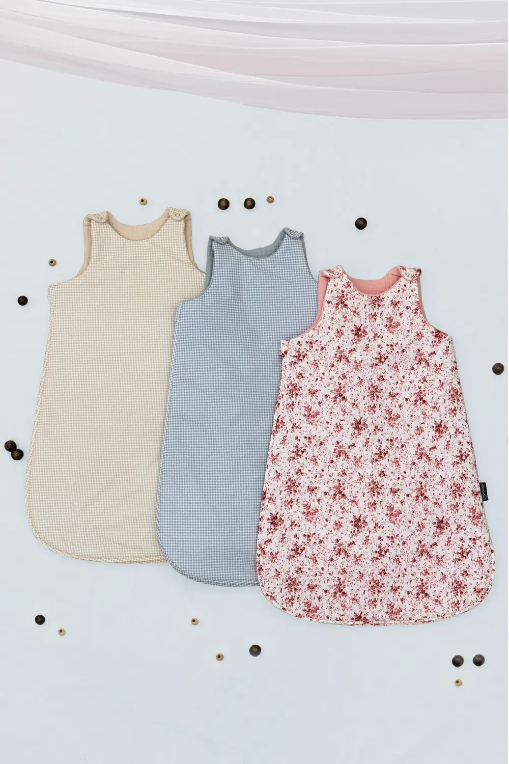 Bebek Uyku Tulumu, Yenidoğan Müslin Kundak, %100 Pamuk Kumaş, Giy