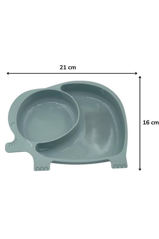 Bebek ve Çocuk için Sevimli Fil Model Desenli Yemek Bebek Mama Ka