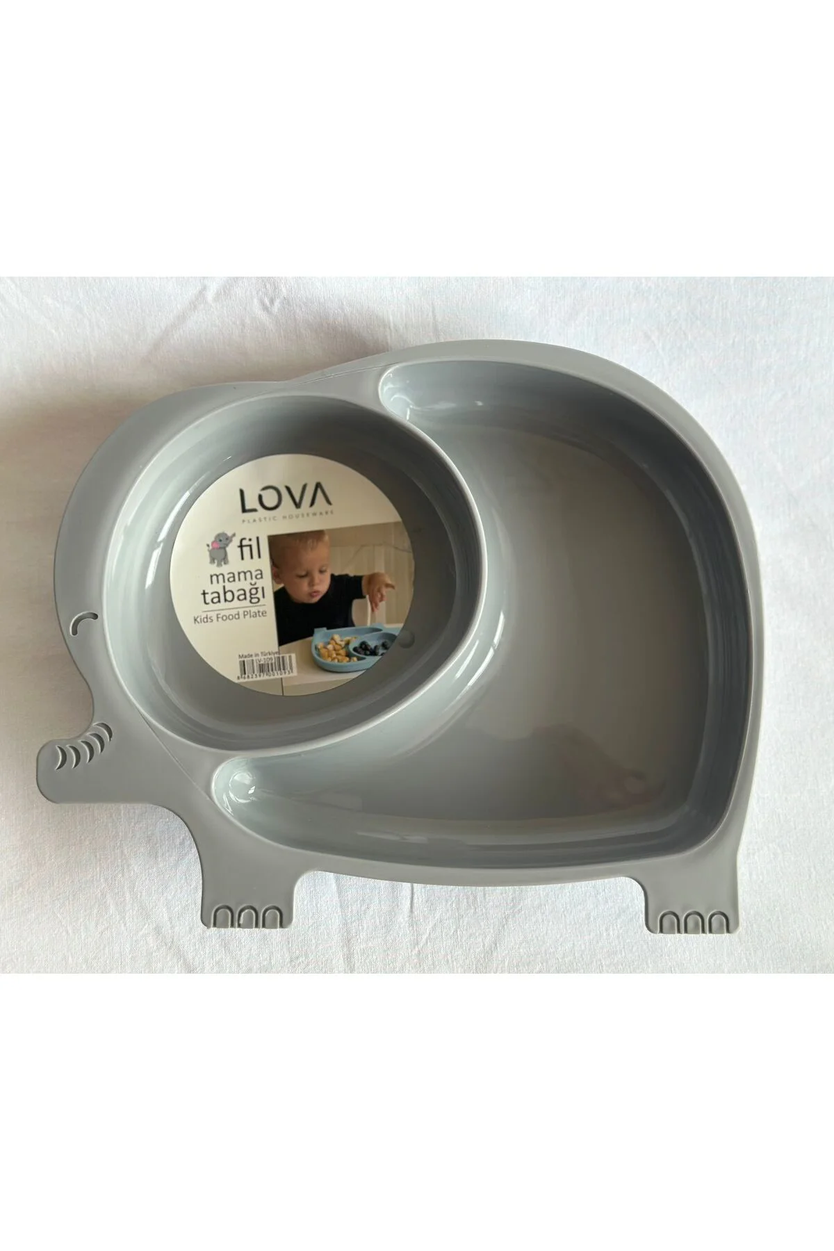 Bebek ve Çocuk için Sevimli Fil Model Desenli Yemek Bebek Mama Ka