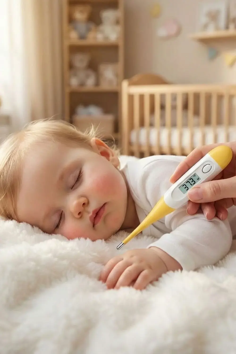 Bebek ve Çocuk İçin Dijital Çubuk Ateş Ölçer Termometre - Hassas