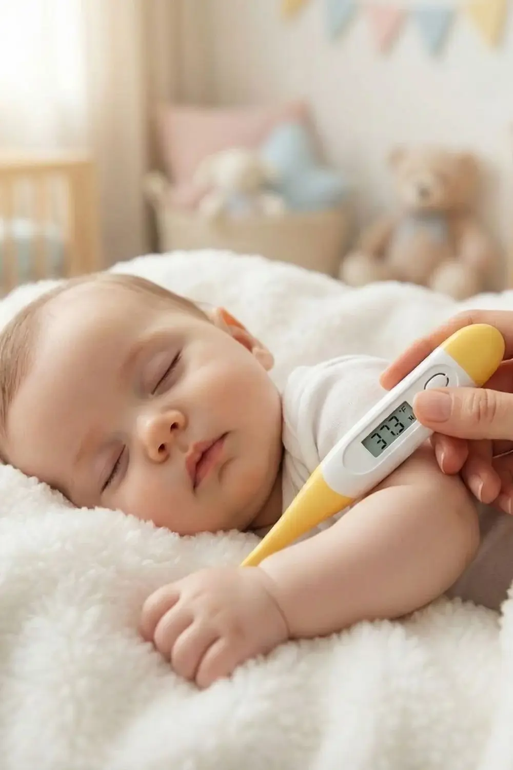 Bebek ve Çocuk İçin Dijital Çubuk Ateş Ölçer Termometre - Hassas