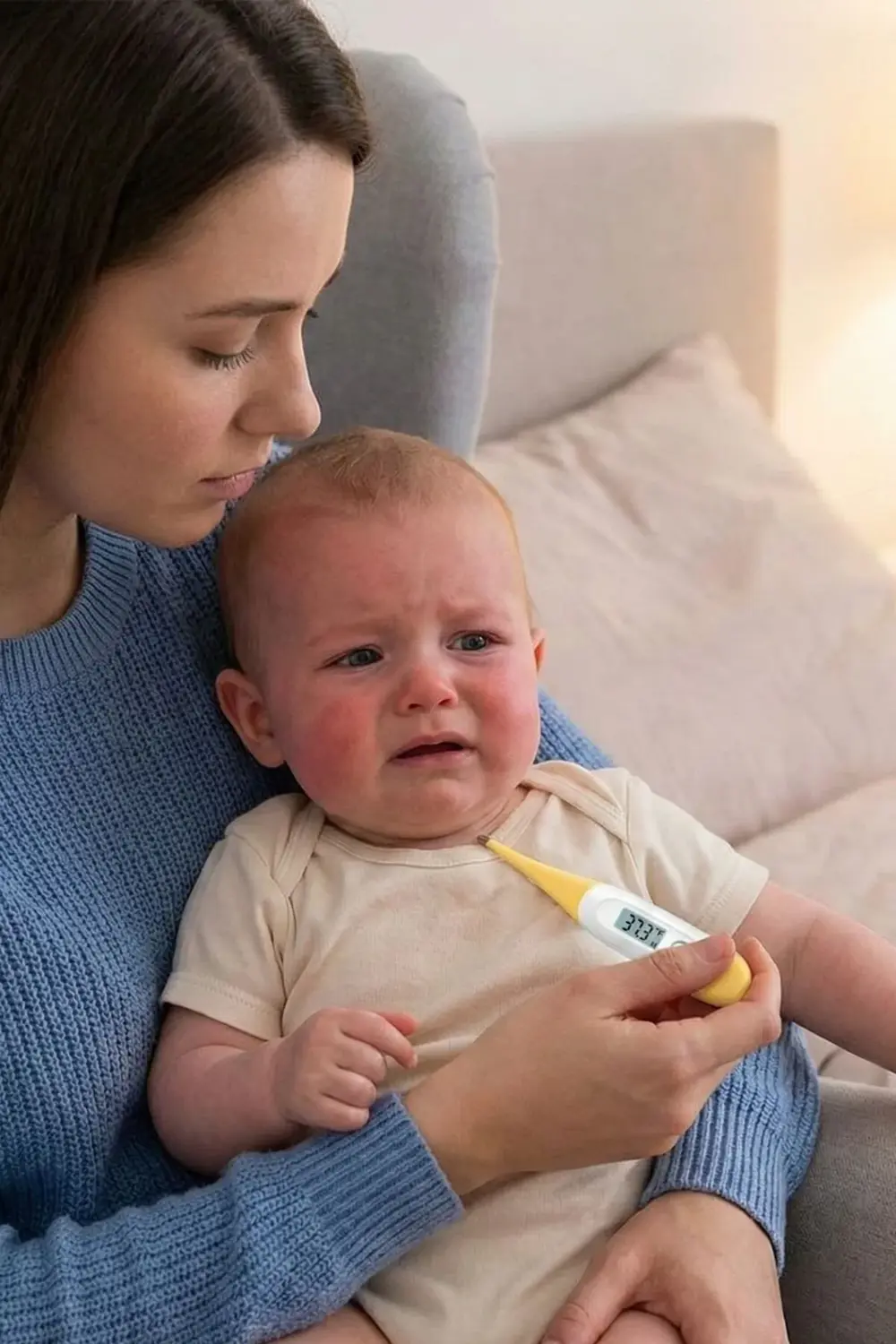 Bebek ve Çocuk İçin Dijital Çubuk Ateş Ölçer Termometre - Hassas