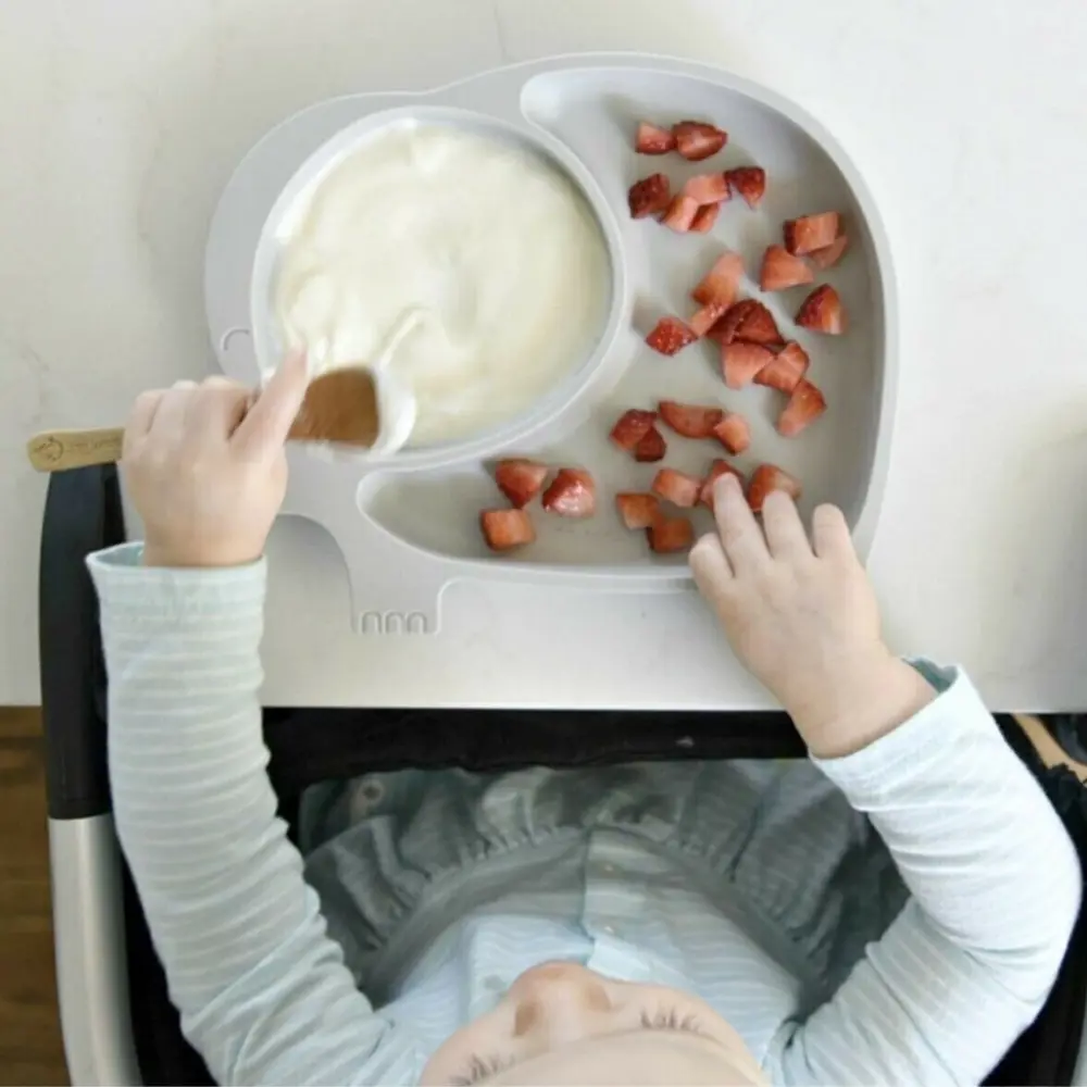 Bebek ve Çocuk için Sevimli Fil Model Desenli Yemek Bebek Mama Ka