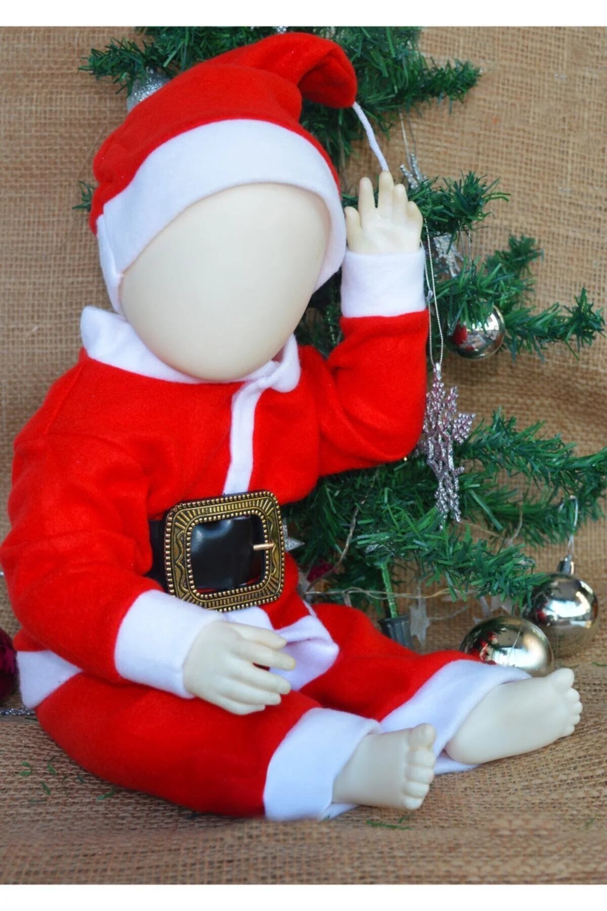 Bebek Ve Çocuk Yeni Yıl Noel Baba Kostüm. Yılbaşı Kostüm Kırmızı