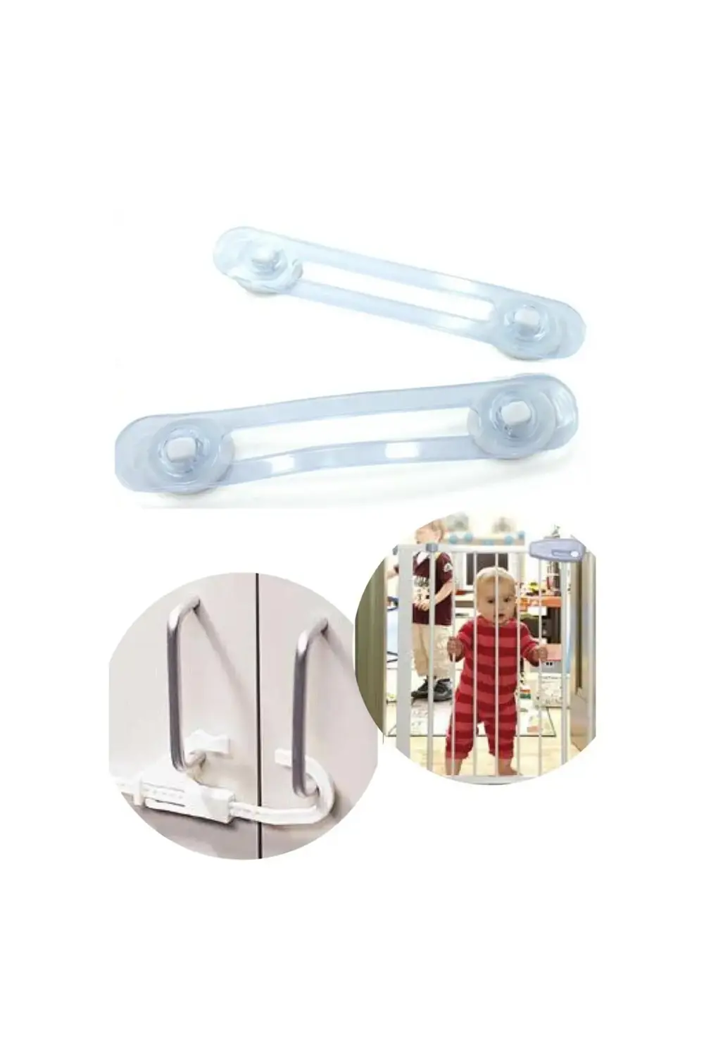 ® Bebek ve Çocuklar İçin Dolap Çekmece Emniyet Güvenlik Kilidi