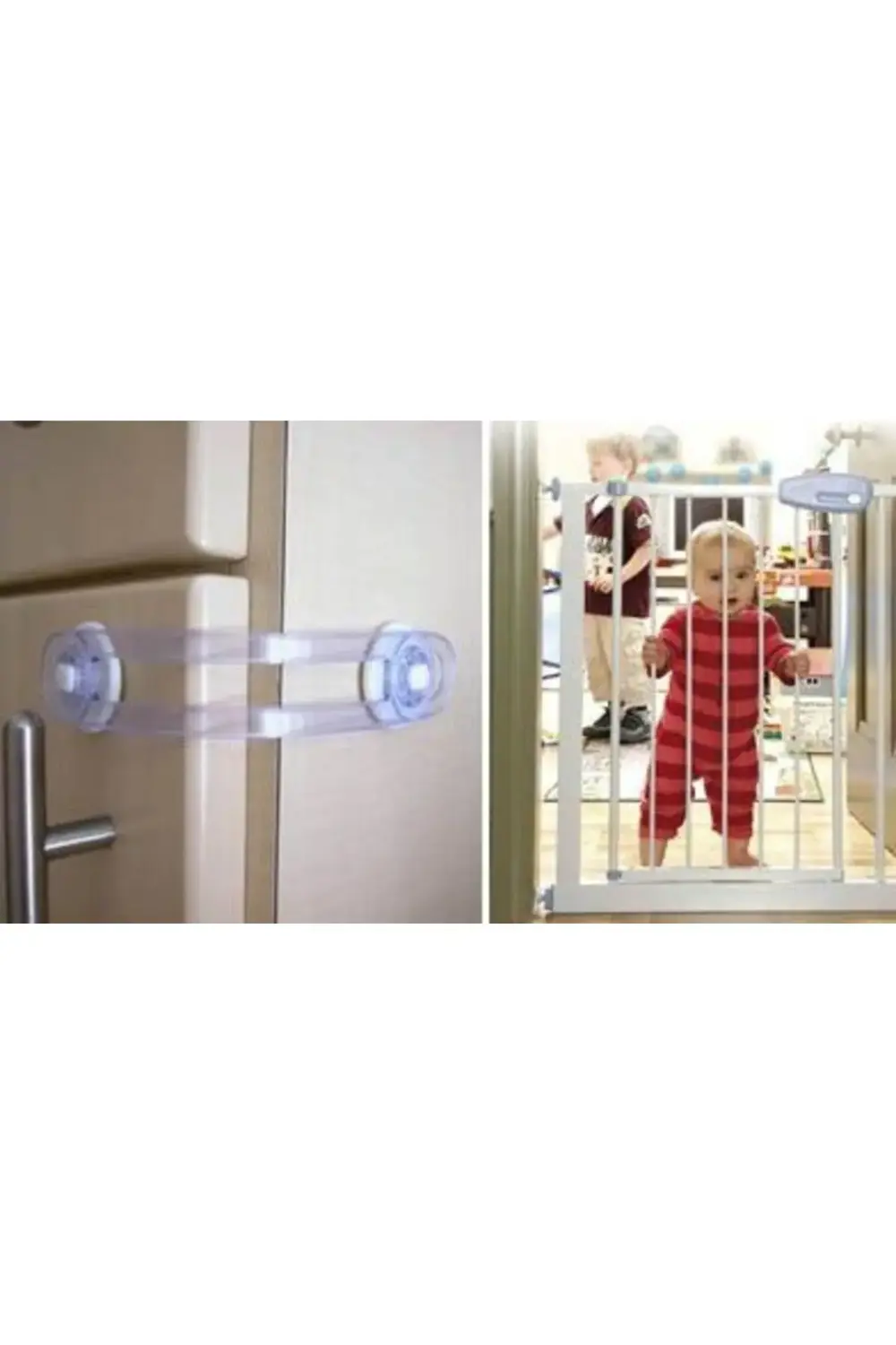 ® Bebek ve Çocuklar İçin Dolap Çekmece Emniyet Güvenlik Kilidi