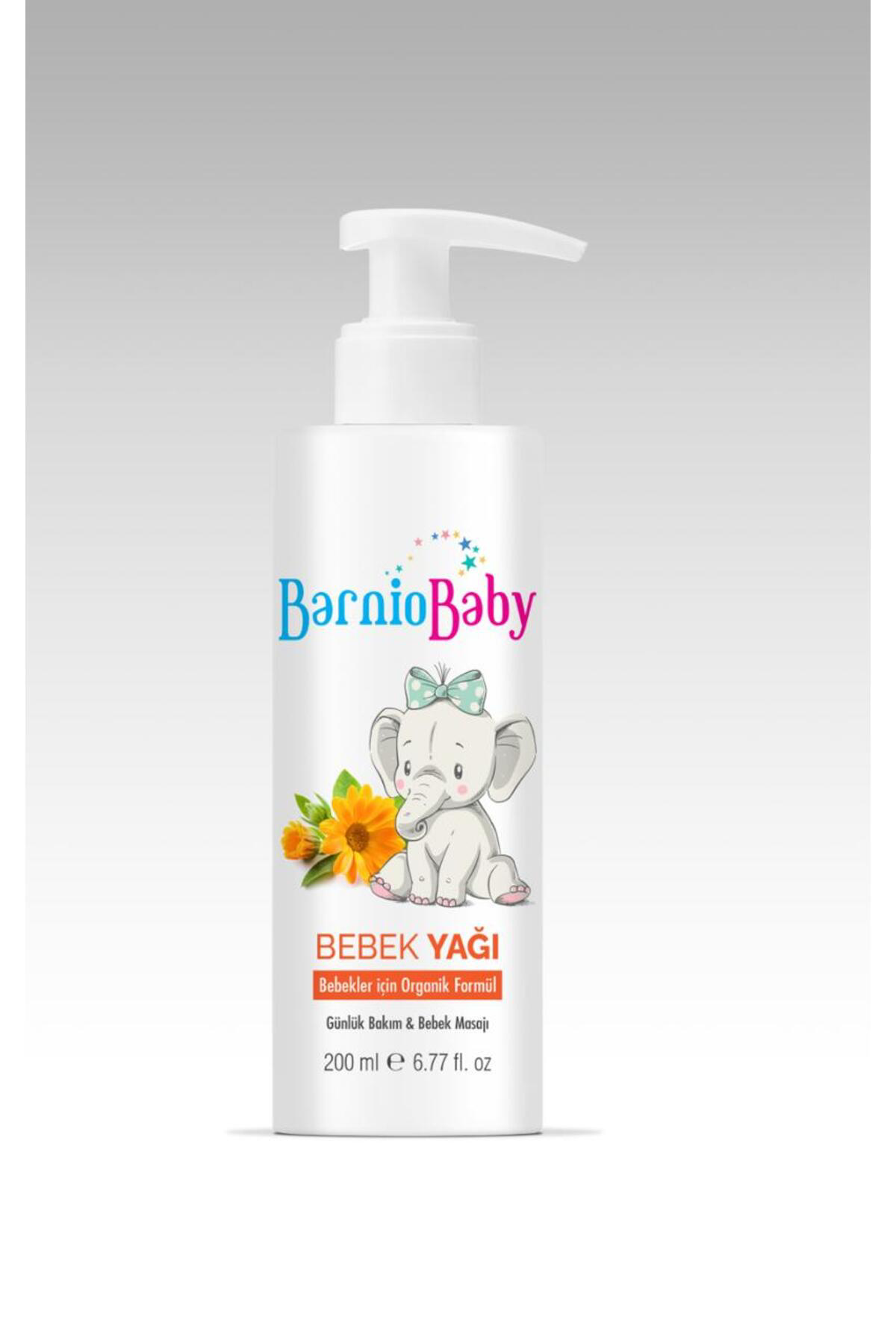 Bebek Yağı Organik Masaj Yağı Bebekler İçin 200 ML