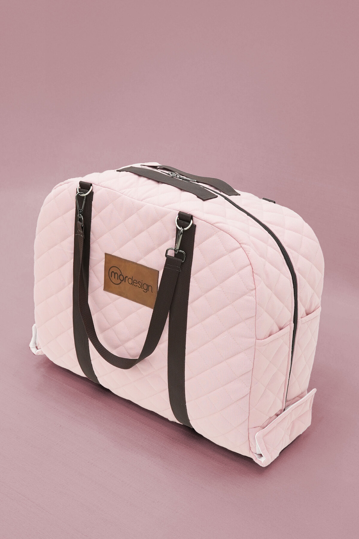 Mordesign Bebek Yataği, Babynest, 0-24 Ay Kullanim, Baş Yastikli Kanvas Kil