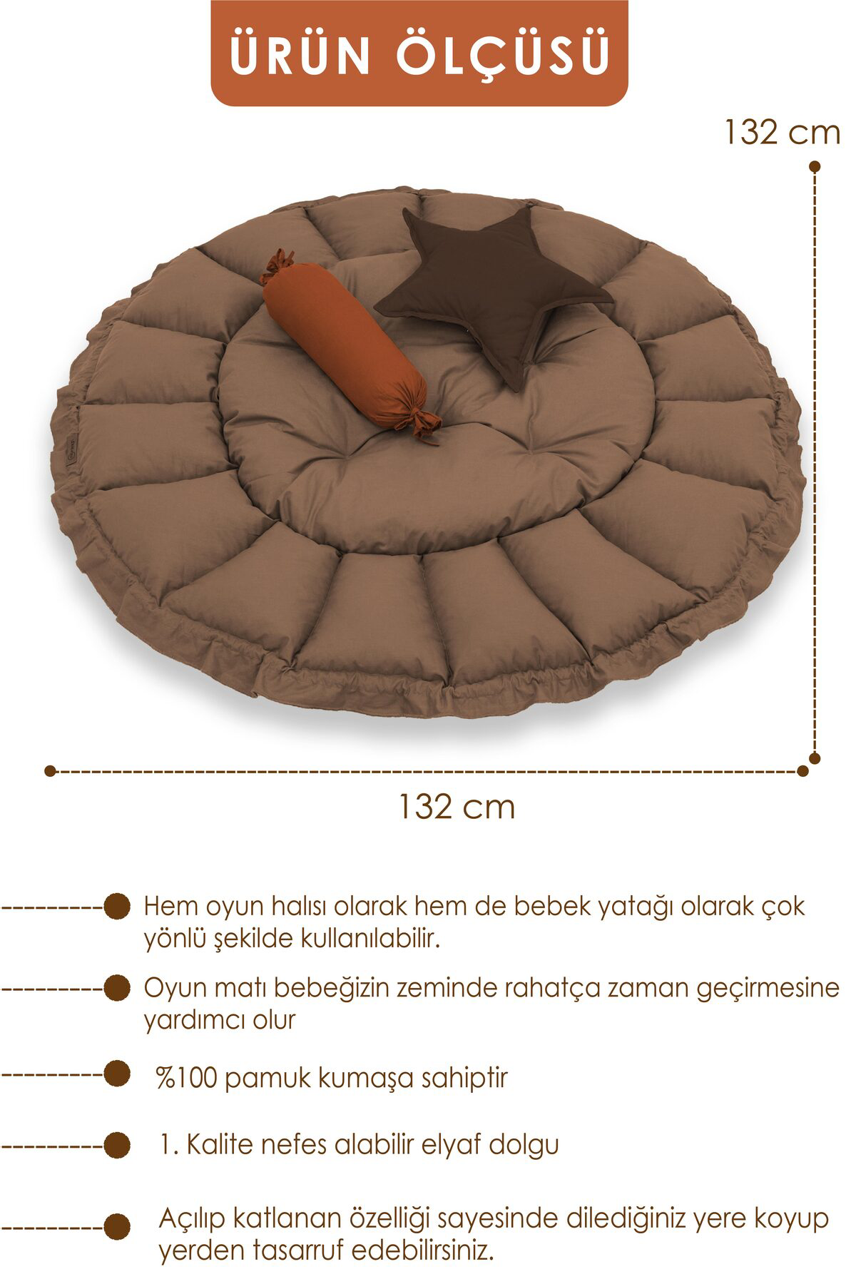 Mordesign Bebek Yataği Ve Oyun Halisi, Babynest, Yenidoğan Oyun Halisi, Açi