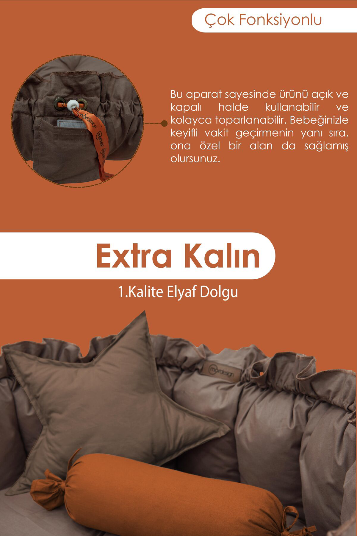 Mordesign Bebek Yataği Ve Oyun Halisi, Babynest, Yenidoğan Oyun Halisi, Açi