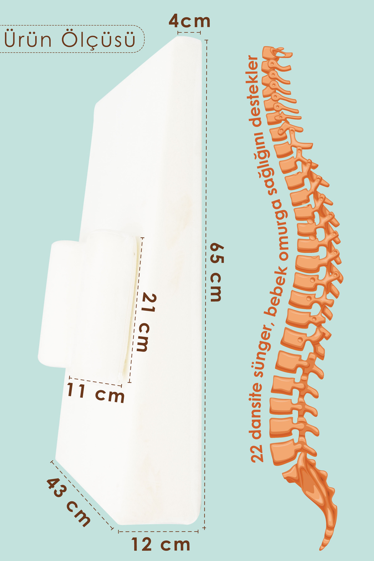Mordesign Bebek Yatağı, Yıkanabilir, Ayarlanabilir Yan Bariyer Yastıklı Ref