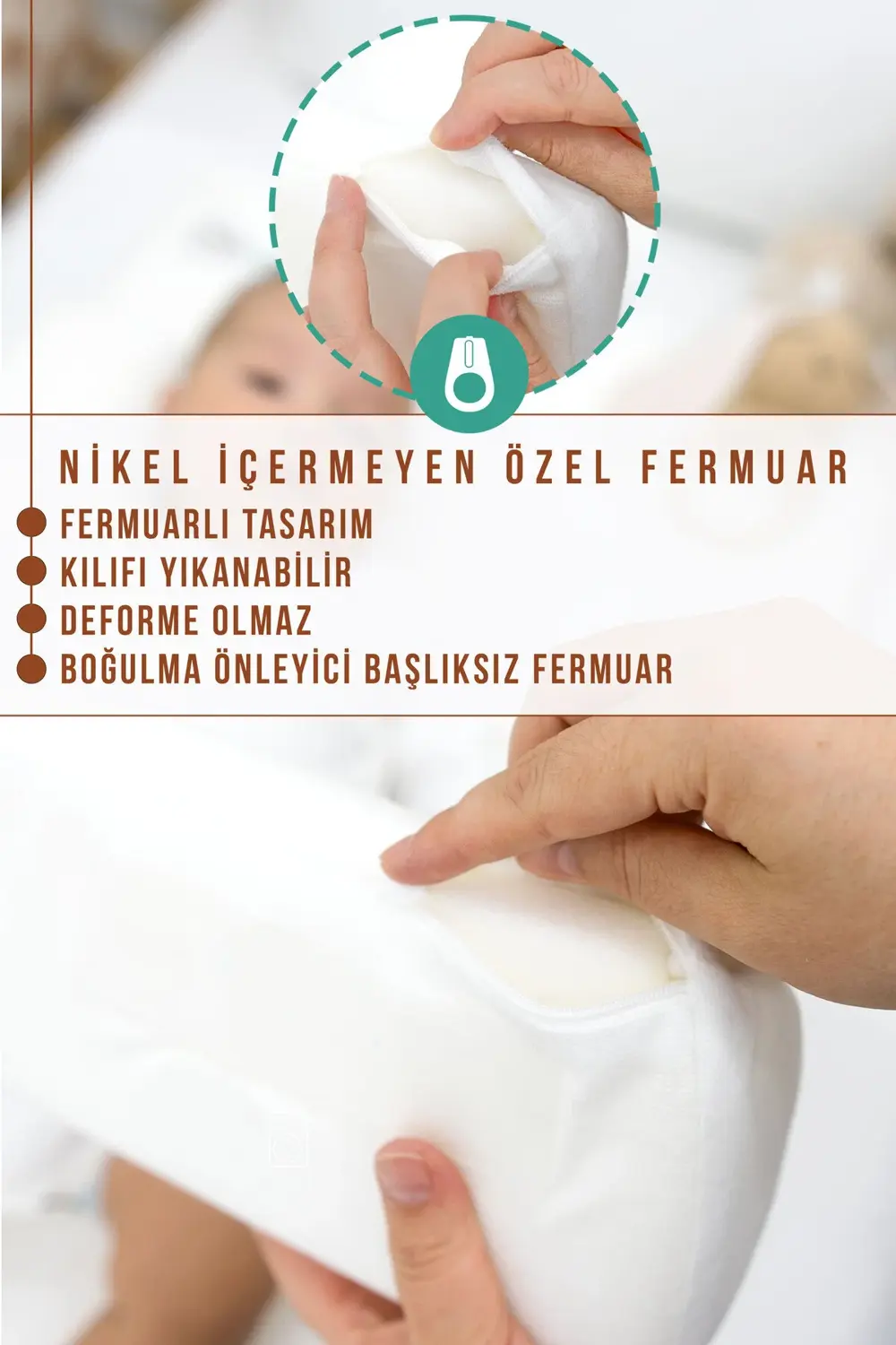 Mordesign Bebek Yatağı, Yıkanabilir, Ayarlanabilir Yan Bariyer Yastıklı Ref