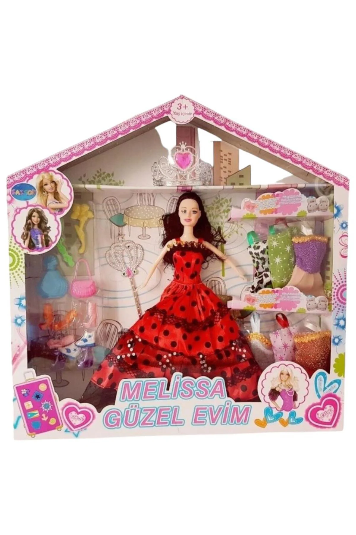Bebek Yedek Elbiseli Ve Aksesuarlı - 1115-21 (Lisinya) Bebek Yedek Elbiseli Ve Aksesuarlı - 1115-21 (Lisinya)