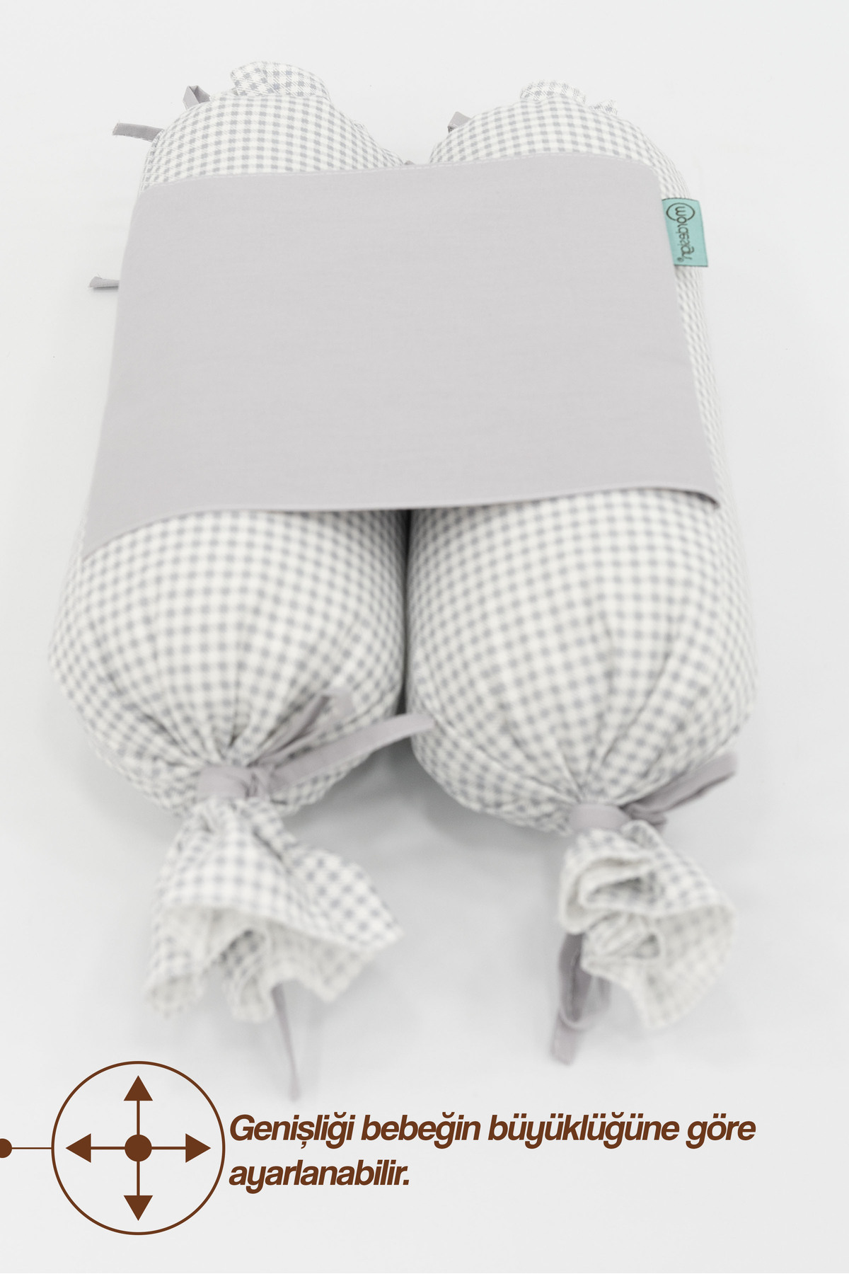 Mordesign Bebek Yuvarlanma Önleyici Yastık, Yenidoğan Yan Yatış Yastığı, Pu