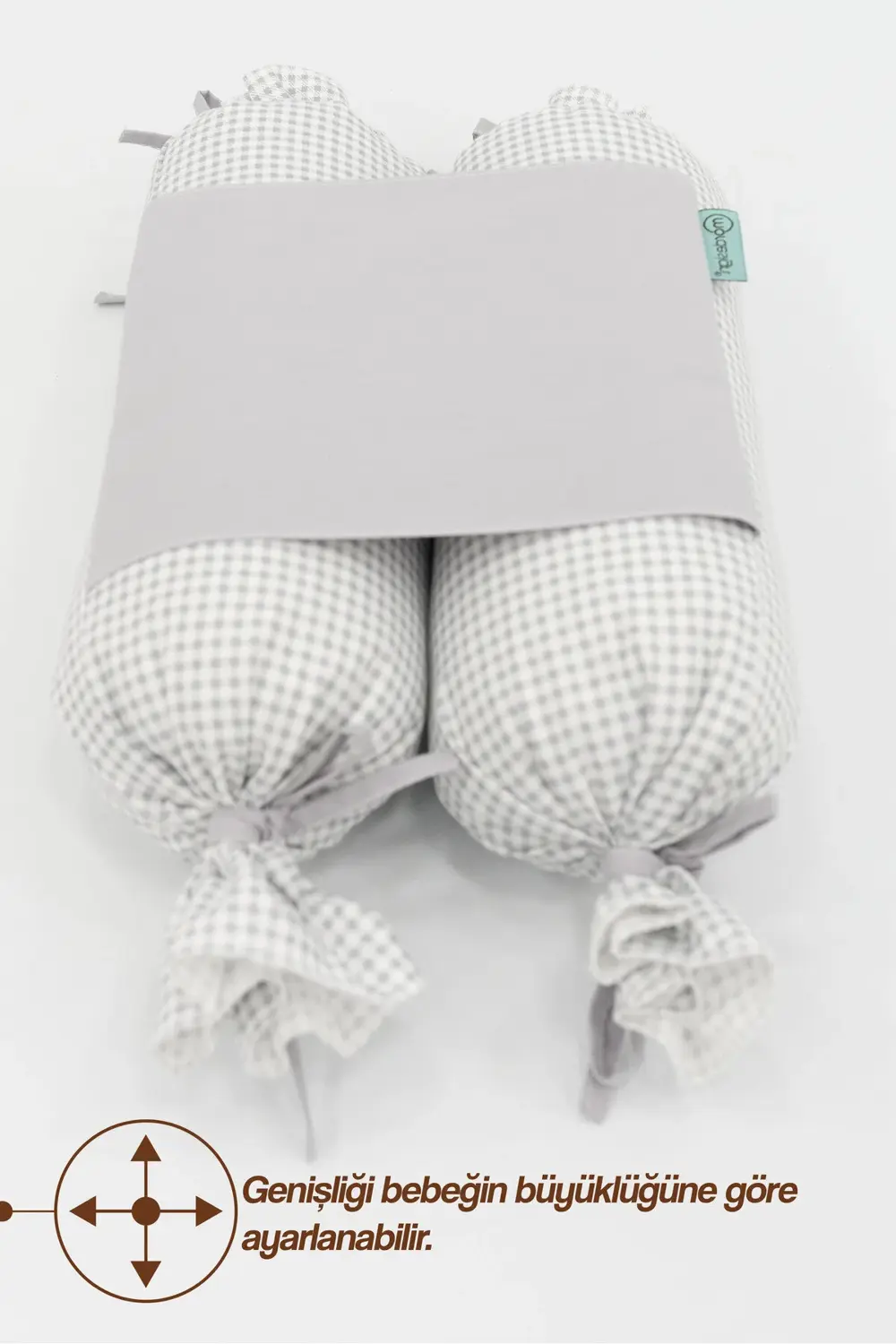 Mordesign Bebek Yuvarlanma Önleyici Yastık, Yenidoğan Yan Yatış Yastığı, Pu