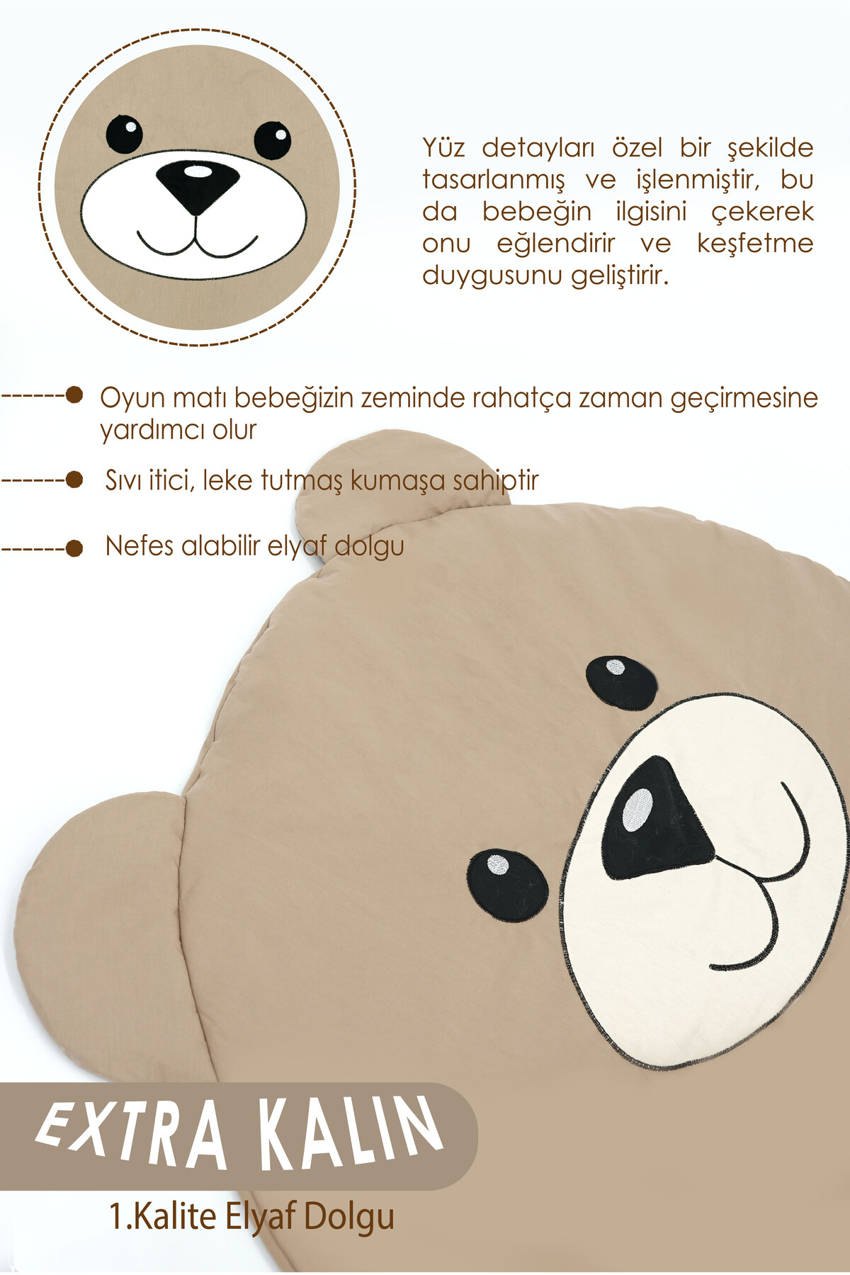 Mordesign Bebek/Çocuk Oyun Halisi, Yenidoğan Emekleme Pedi, Aktivite Oyun M