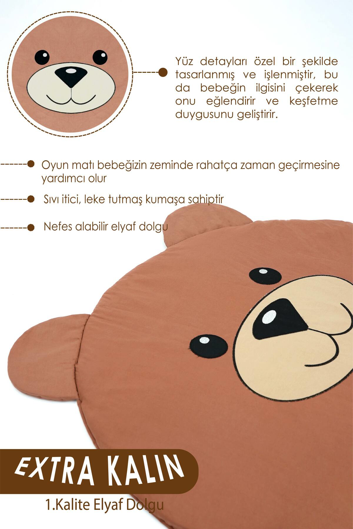 Mordesign Bebek/Çocuk Oyun Halisi, Yenidoğan Emekleme Pedi, Aktivite Oyun M