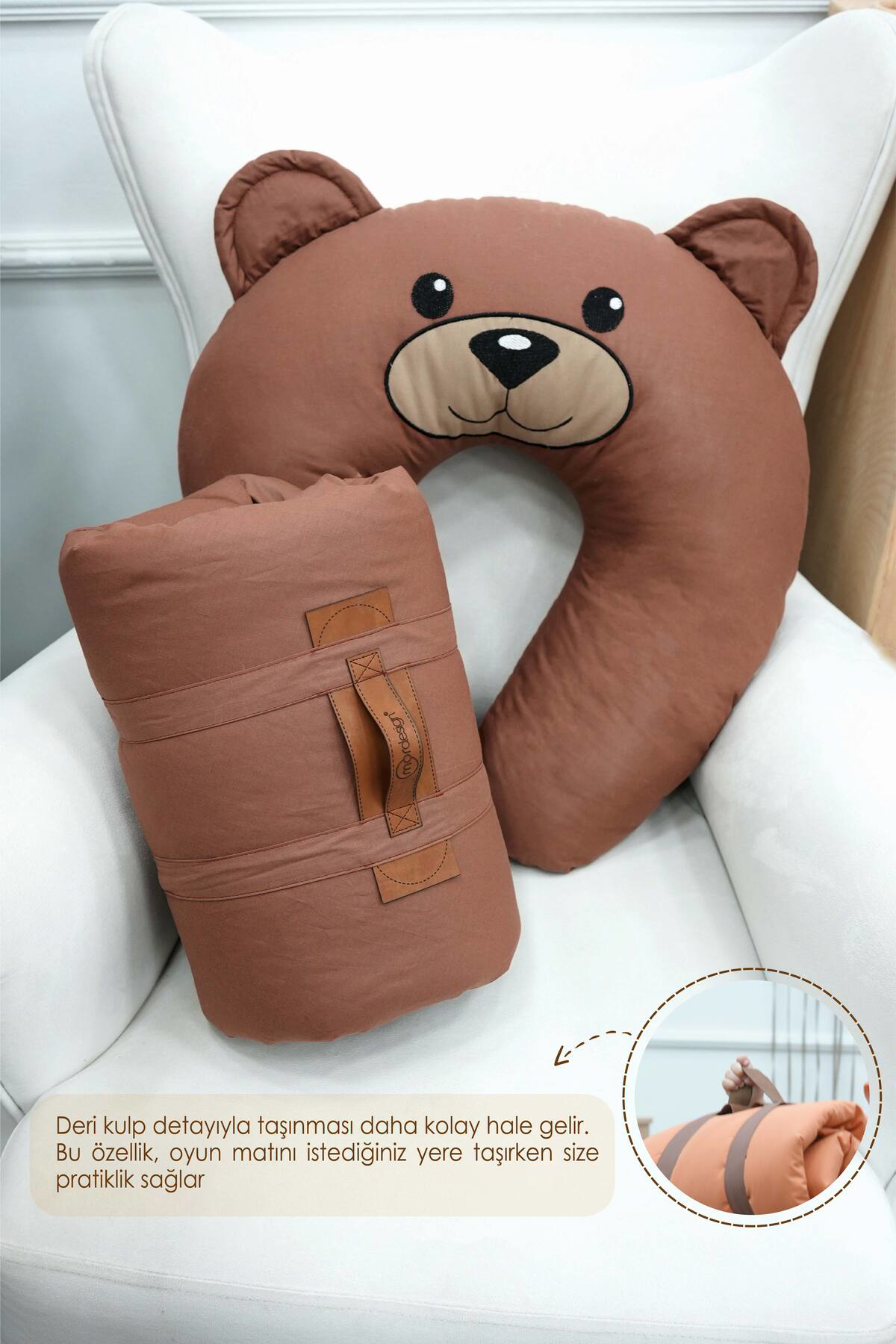 Mordesign Bebek/Çocuk Oyun Halisi, Yenidoğan Emekleme Pedi, Aktivite Oyun M