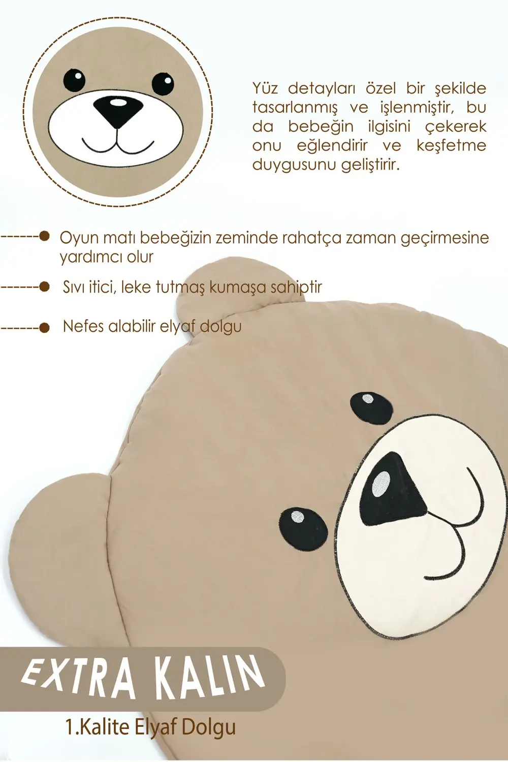 Bebek/Çocuk Oyun Halısı, Yenidoğan Emekleme Pedi, Aktivite Oyun M