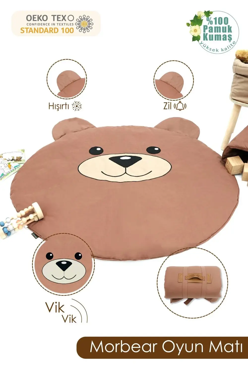 Bebek/Çocuk Oyun Halısı, Yenidoğan Emekleme Pedi, Aktivite Oyun M