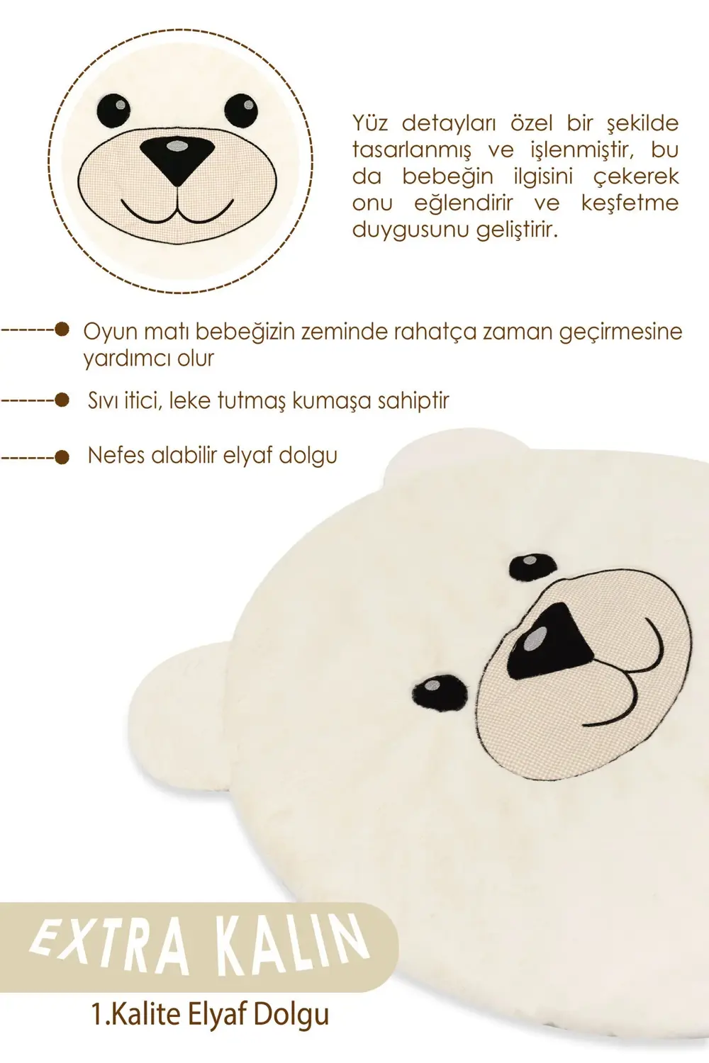 Bebek/Çocuk Oyun Halısı, Yenidoğan Emekleme Pedi, Aktivite Oyun M