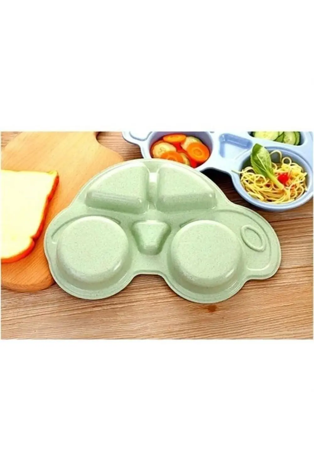 ® Bebekler İçin Araba Şeklinde Sevimli Mama Tabağı Çocuk Tabldot