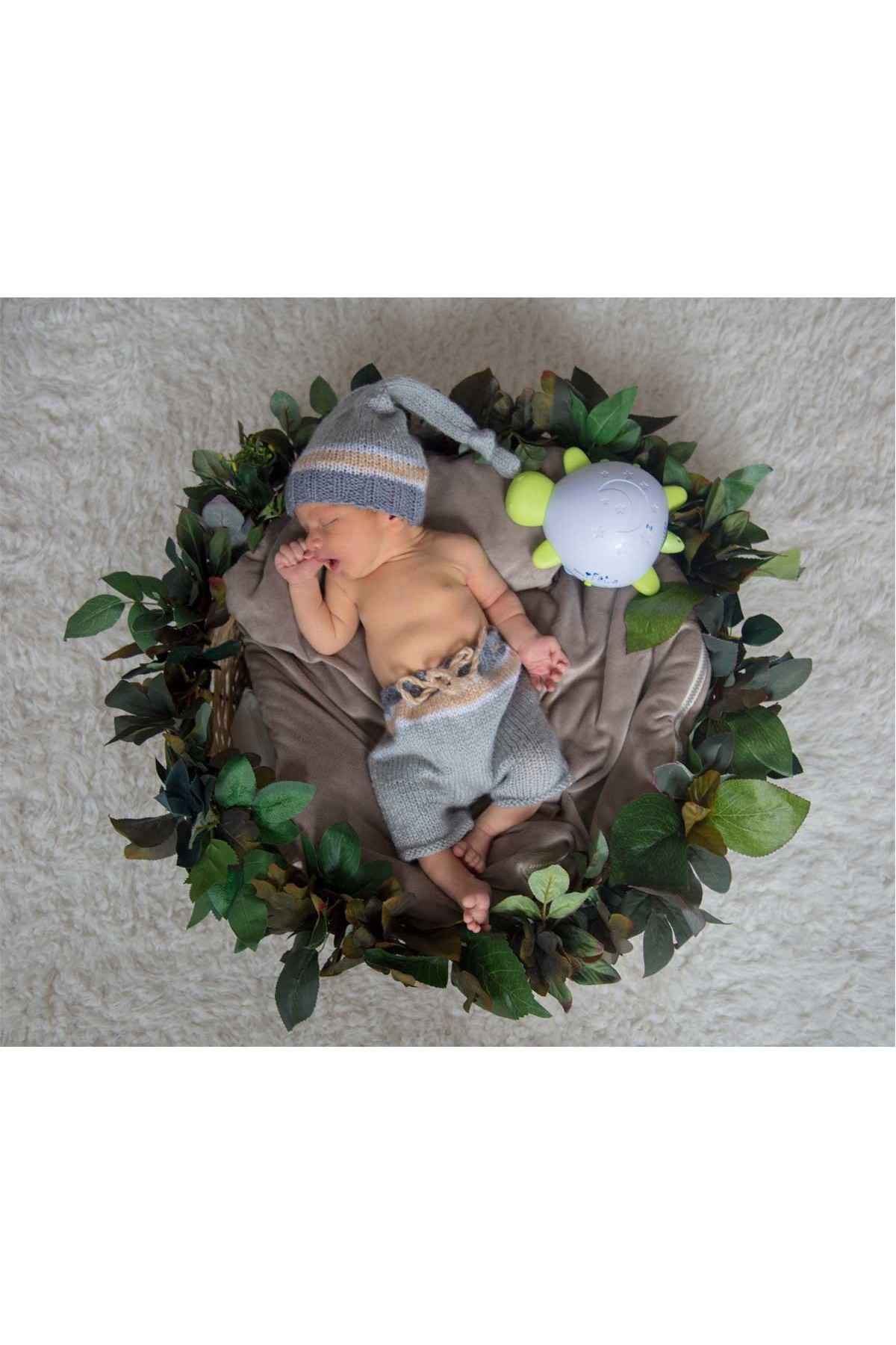 Birlik Bebekler İçin Uyku Zamani Kaplumbağa Sesli İşikli Zaman Ayarli