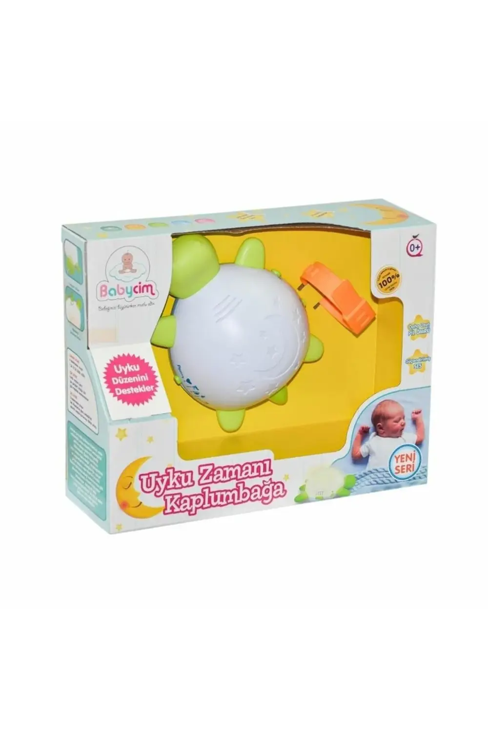 Bebekler için Uyku Zamanı Kaplumbağa Sesli Işıklı Zaman Ayarlı