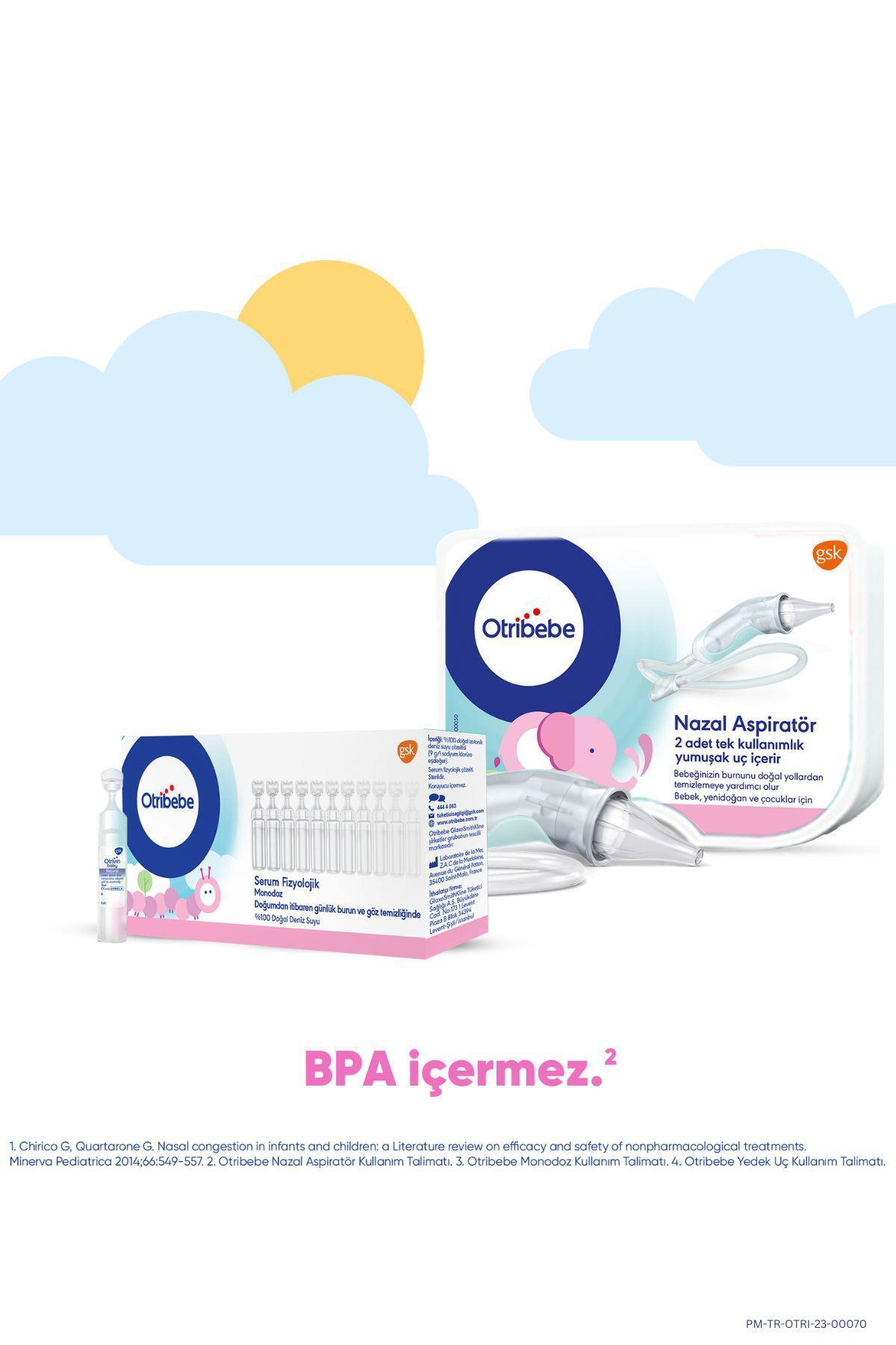 Bebekler için Yumuşak Uçlu Burun Aspiratörü