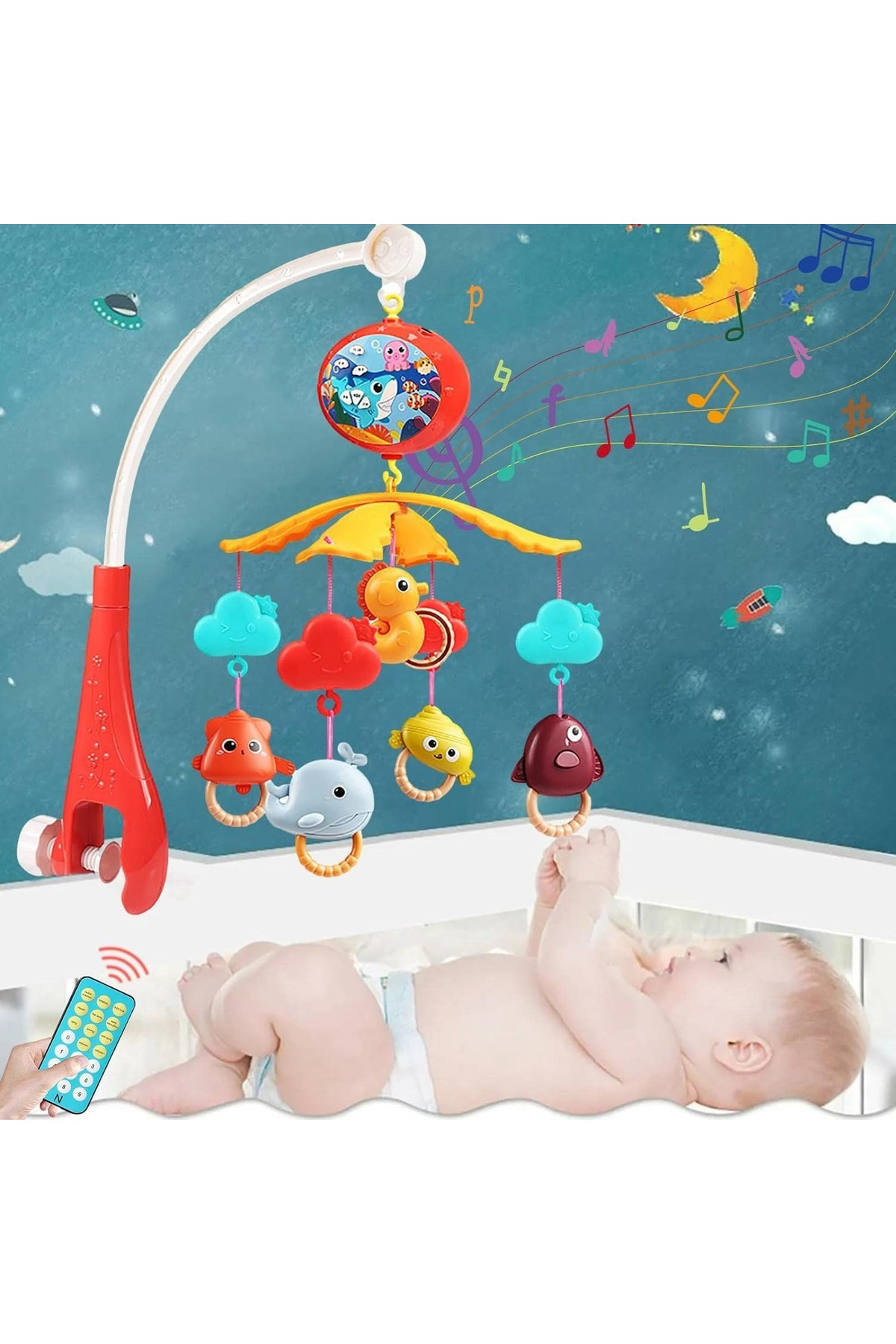 Oyuncak Store Bebekler Müzikli Beşik Hareketli Askili Döner Oyuncaklar | Yeni D