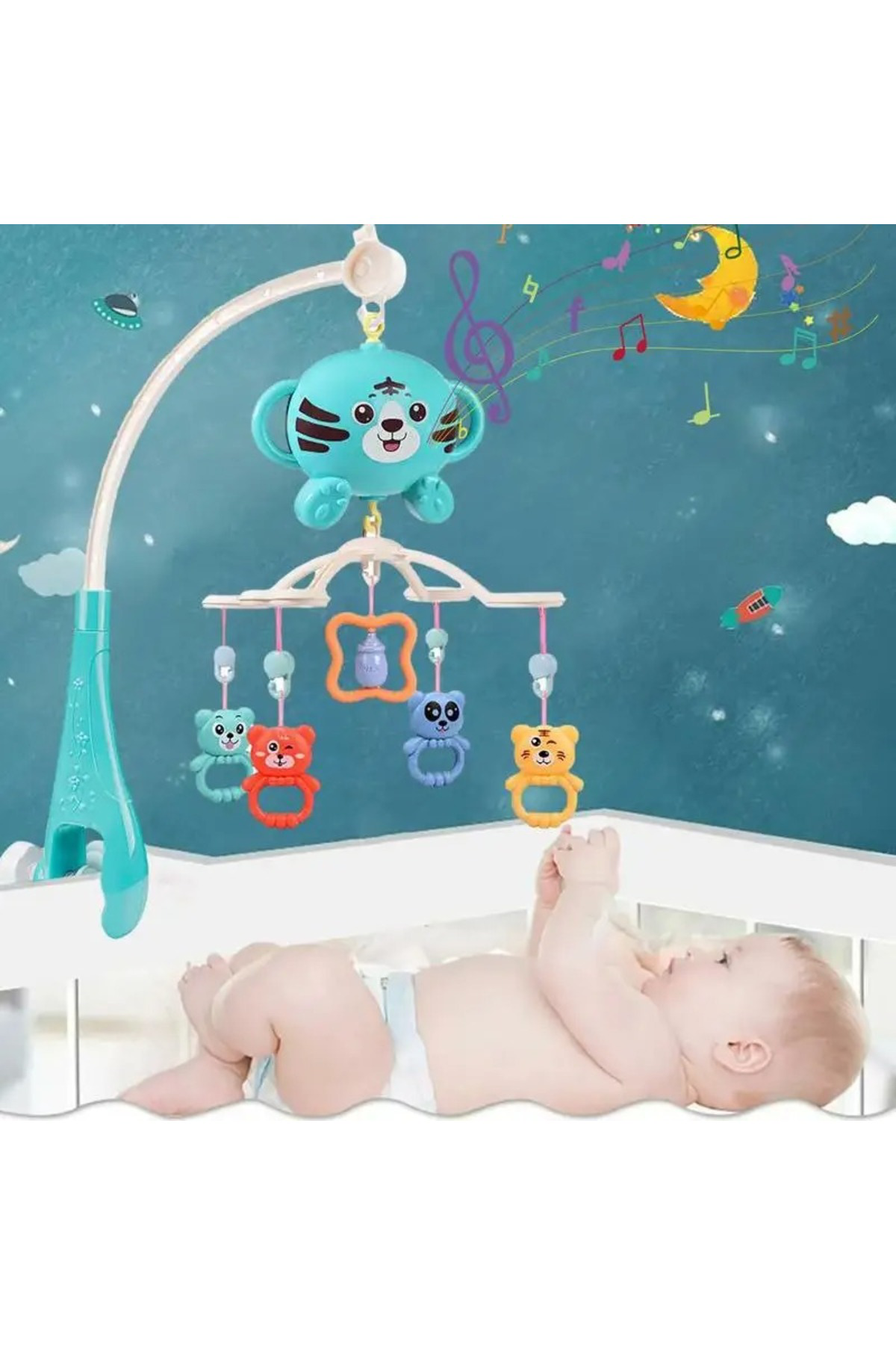 Oyuncak Store Bebekler Müzikli Beşik Hareketli Askili Döner Oyuncaklar | Yeni D