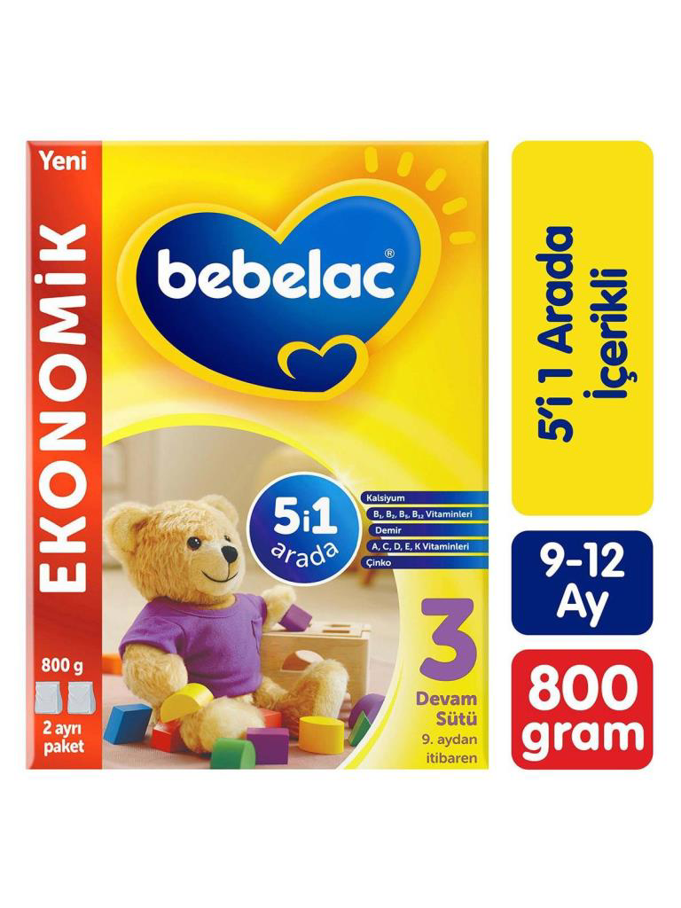 Bebelac Bebek Devam Sütü No3 800 Gr Bebelac Bebek Devam Sütü No3 800 Gr