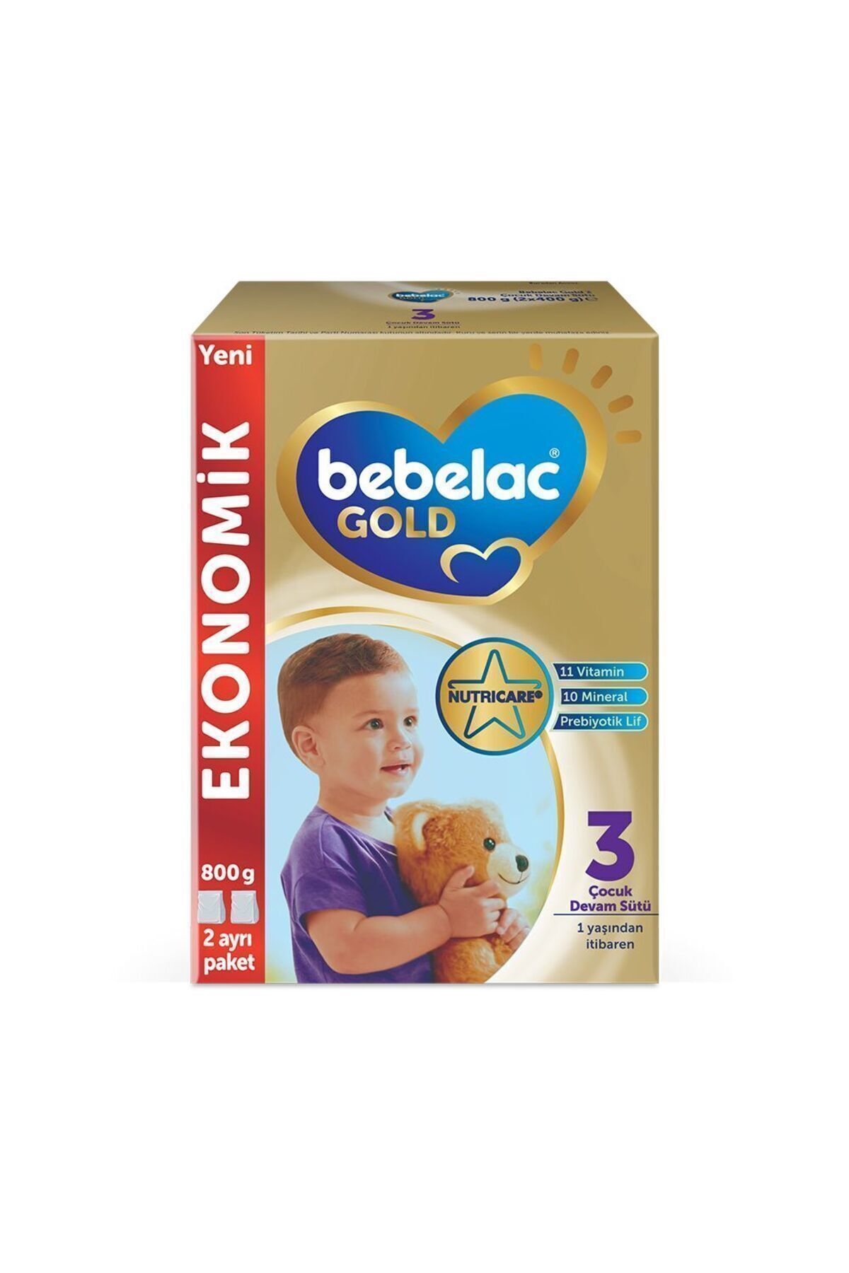 Bebelac  Gold 3 Devam Sütü 9 Ay+ 800 Gr