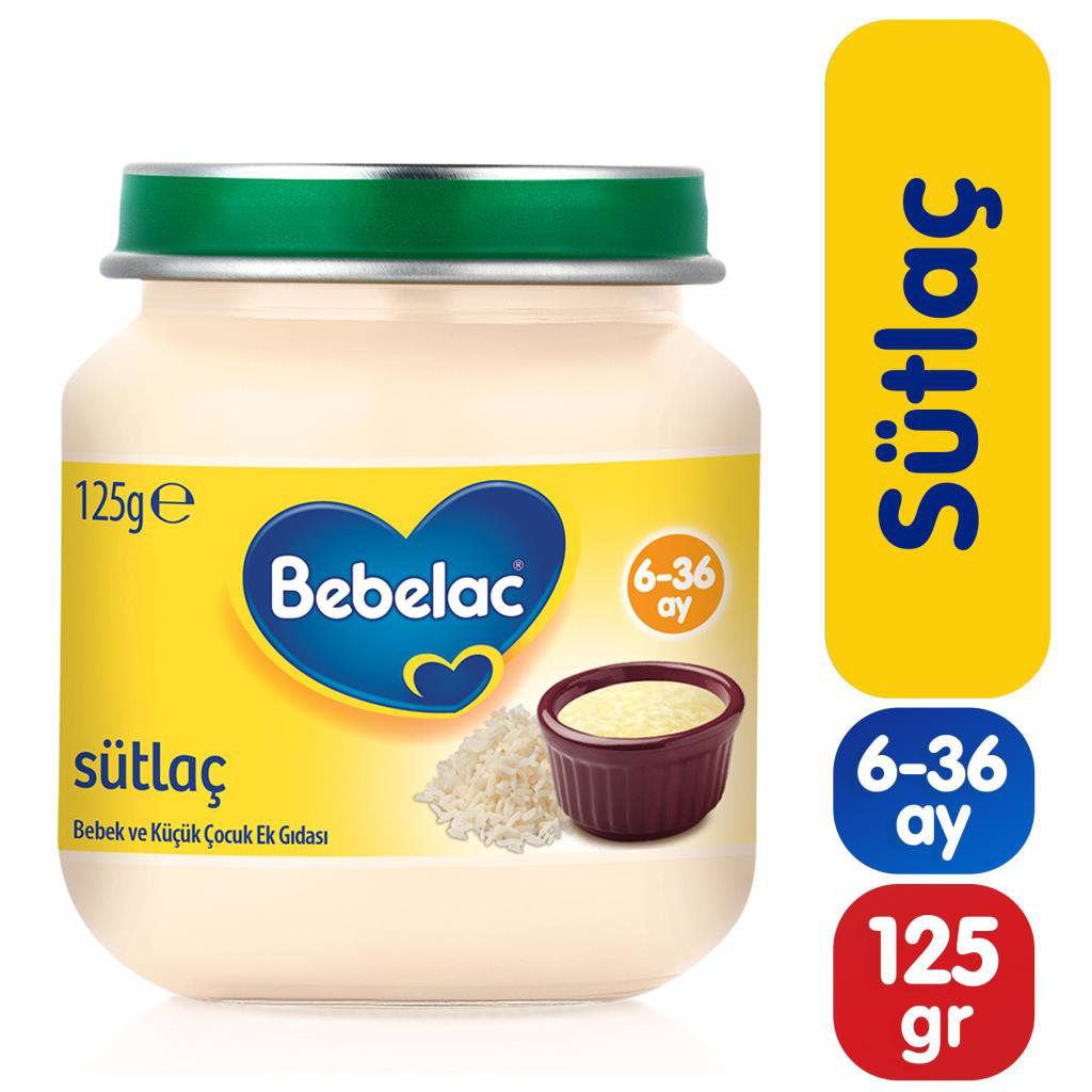 Bebelac Sütlaç Kavanoz Maması 125 Gr Bebelac Sütlaç Kavanoz Maması 125 Gr