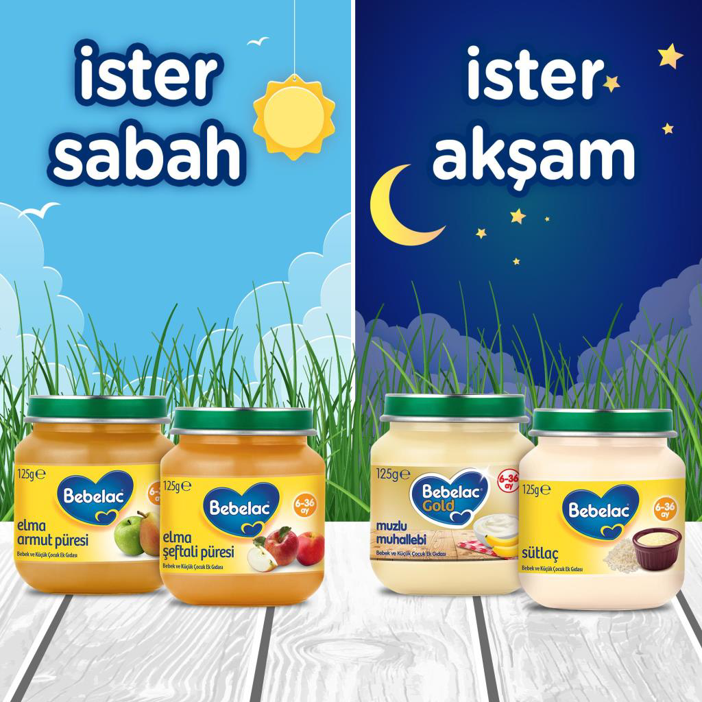 Bebelac Sütlaç Kavanoz Maması 125 Gr Bebelac Sütlaç Kavanoz Maması 125 Gr