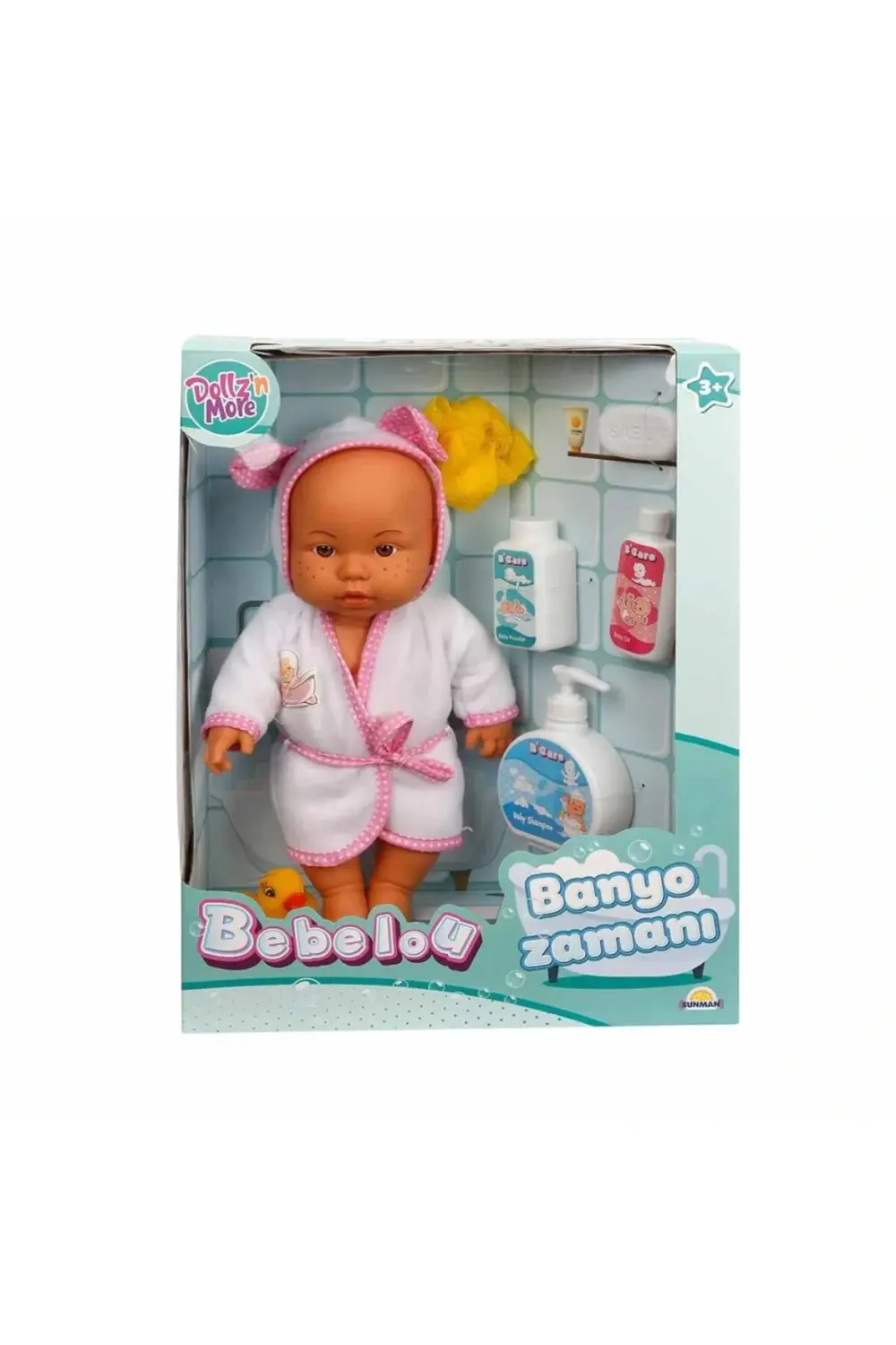 Bebelou Banyo Zamanı Bebek Seti 35 Cm