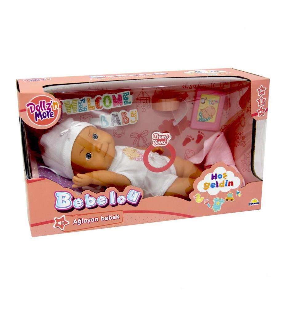 Bebelou Hoşgeldin Sesli Ağlayan Bebek 30 Cm Bebelou Hoşgeldin Sesli Ağlayan Bebek 30 Cm