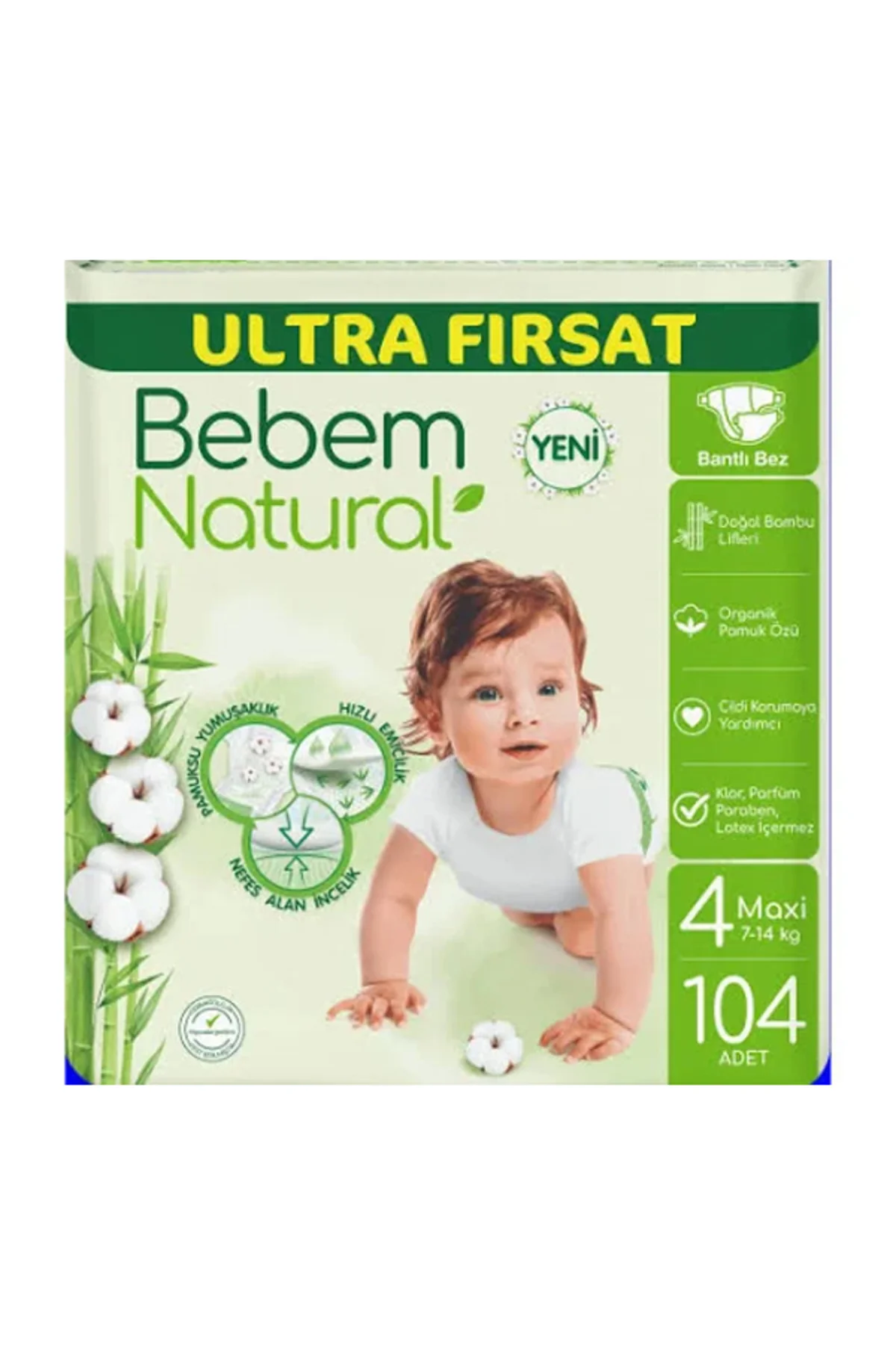 BEBEMBebek Bezi Maxi 4 104 Adet