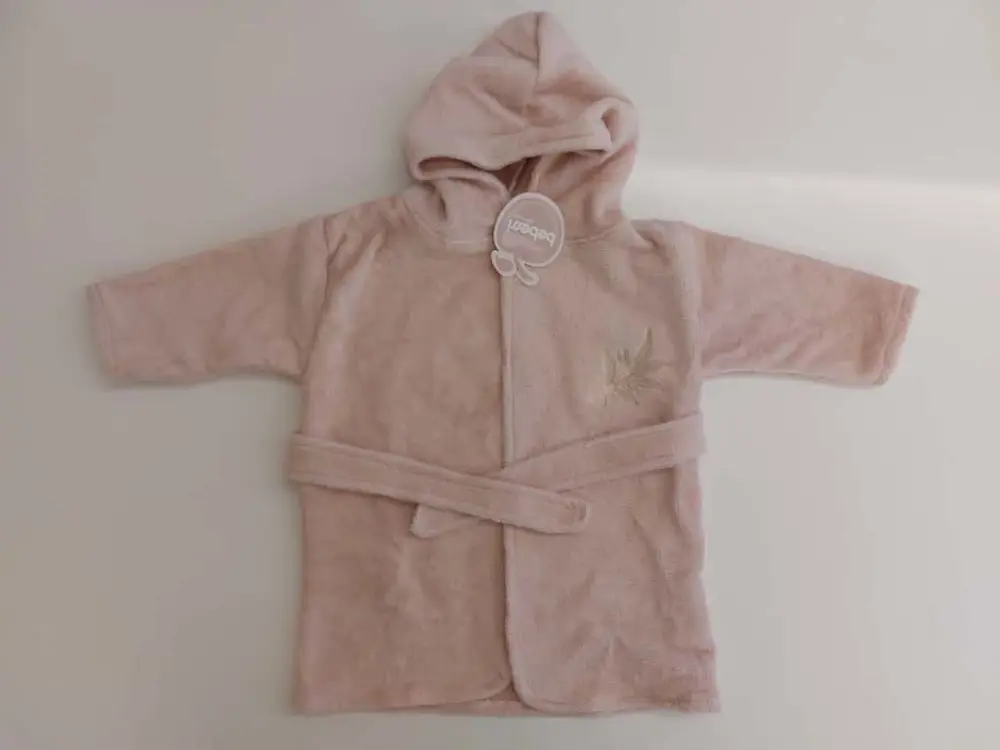 Bebessi %100 Pamuk Bornoz Seti Pudra Pembe BBSS.PPMB.3980