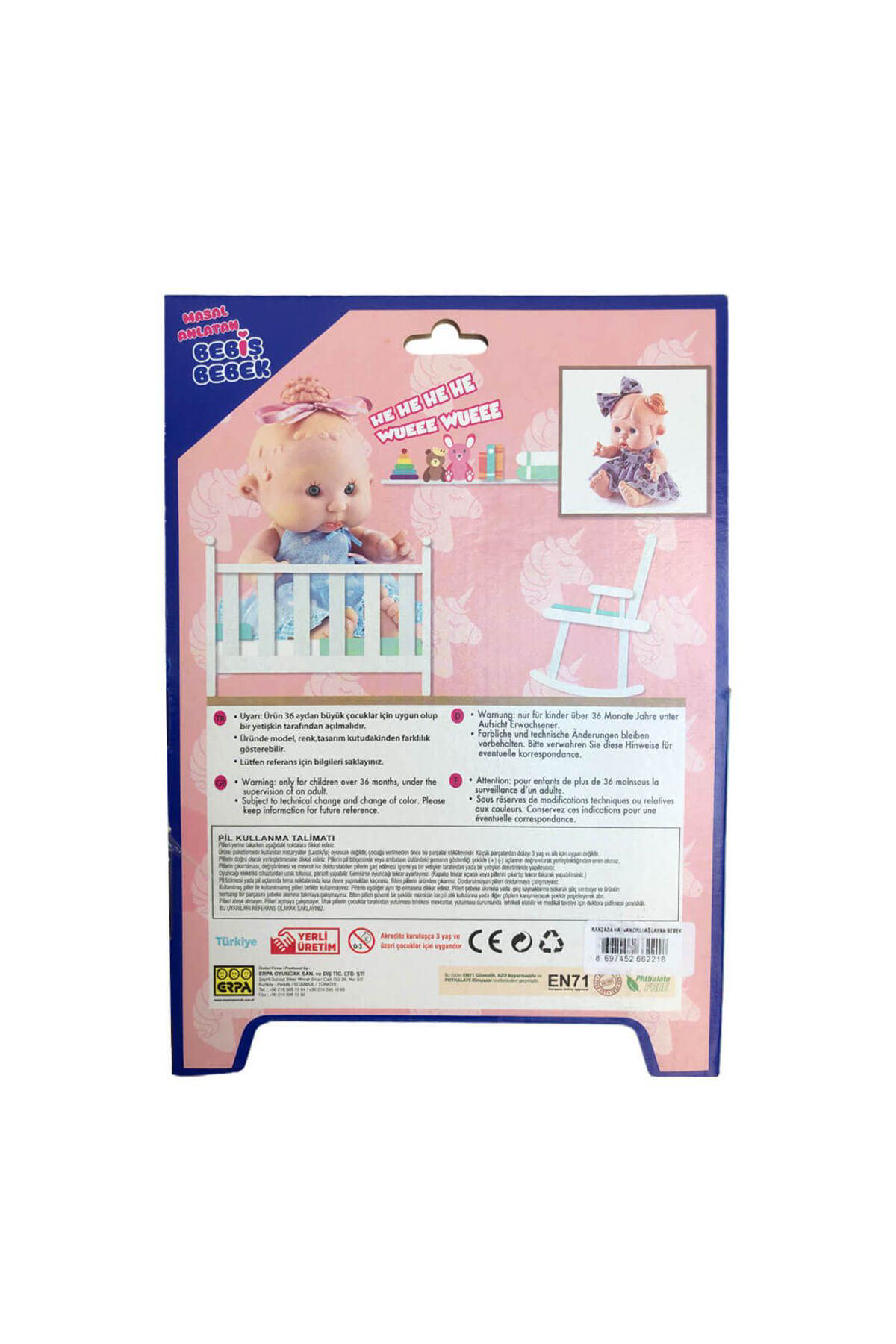 Erpa Bebiş Ağlayan Horlayan Emzikli Masal Anlatan Et Bebek Sevimli Hay