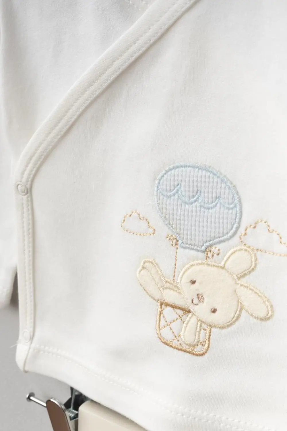 Bebitof %100 Pamuk Balonlu Tavşan Desenli 10 Parça Kutulu Yenidoğ