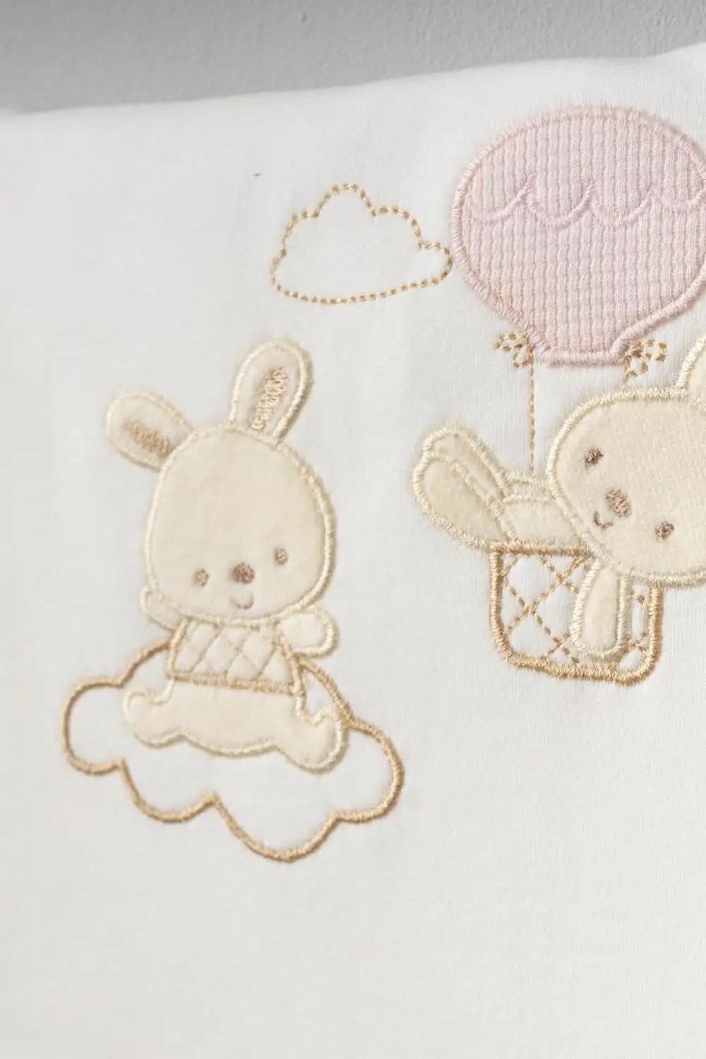 Bebitof %100 Pamuk Balonlu Tavşan Desenli 10 Parça Kutulu Yenidoğ