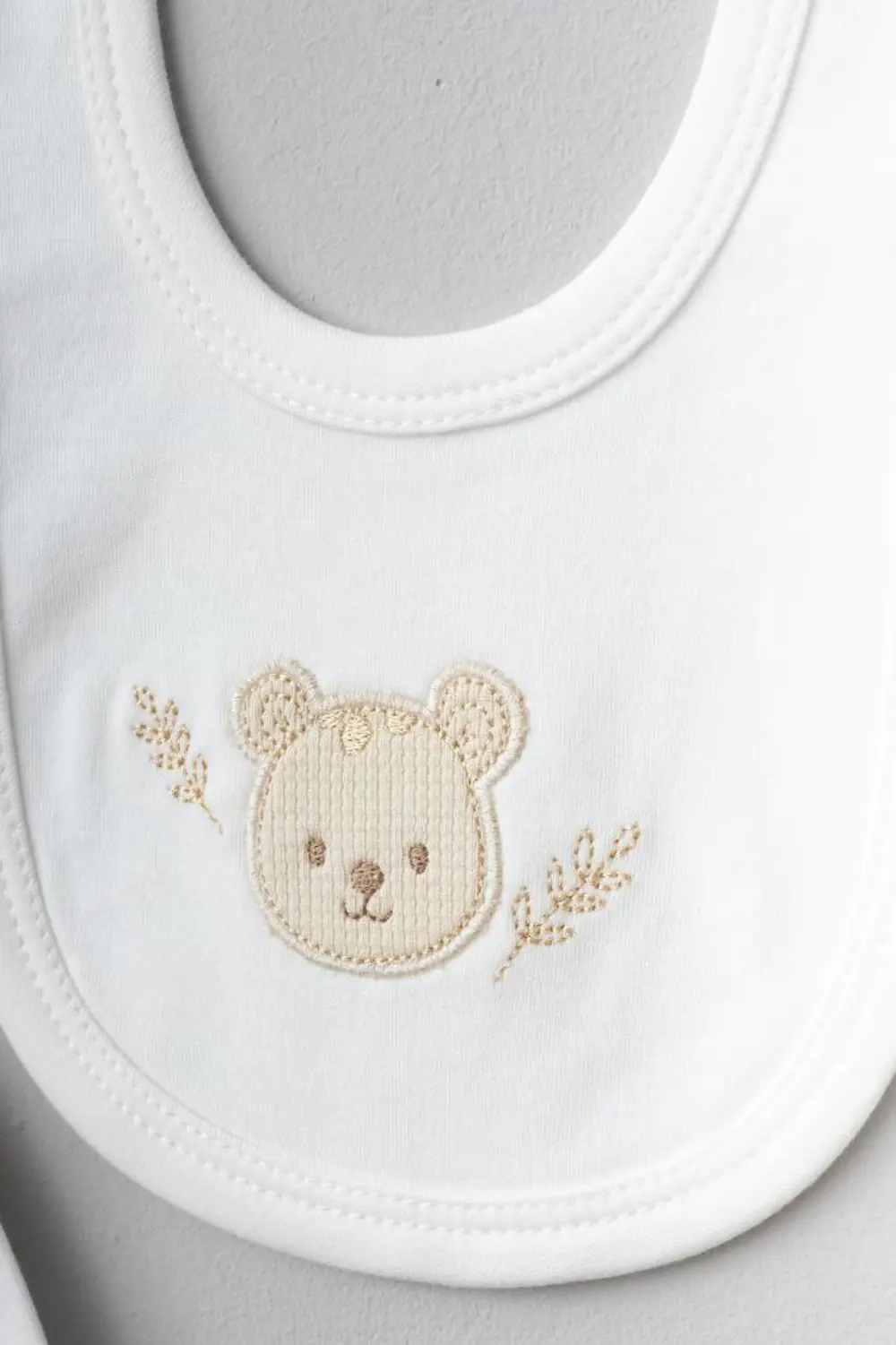 Bebitof %100 Pamuk Balonlu Tavşan Desenli 5 Parça Yenidoğan Hasta