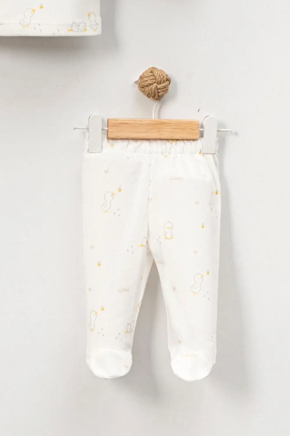 Bebitof %100 Pamuk Civciv Desenli 5 Parça Yenidoğan Hastane Çıkış